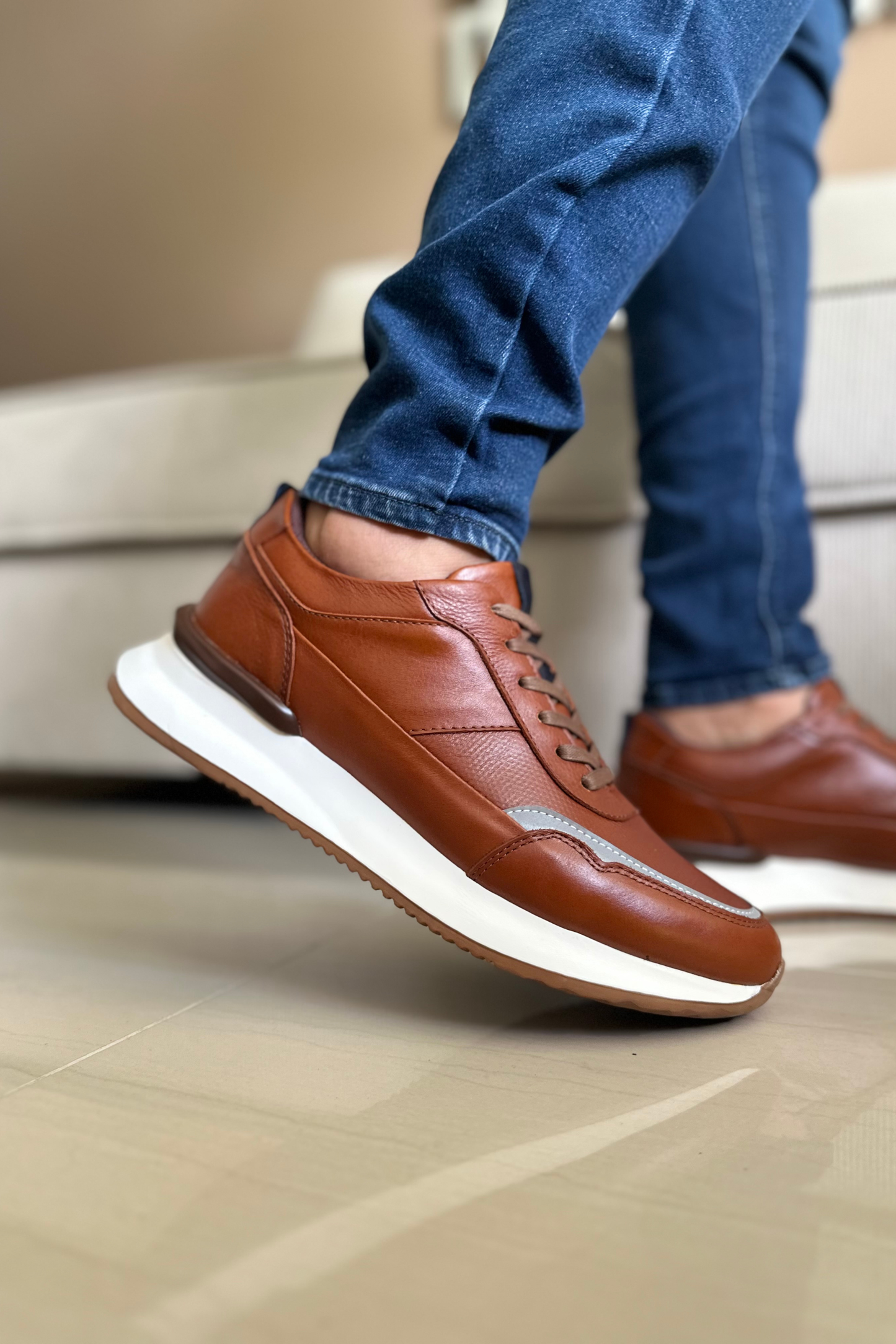 SNEAKER PARRY - EN CUERO - PARA HOMBRE