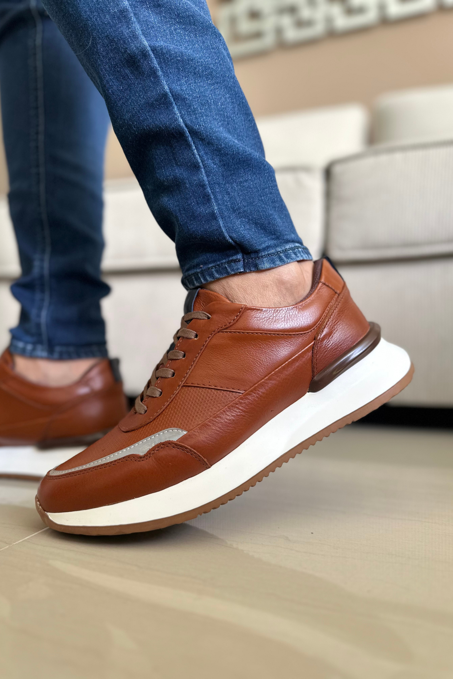 SNEAKER PARRY - EN CUERO - PARA HOMBRE