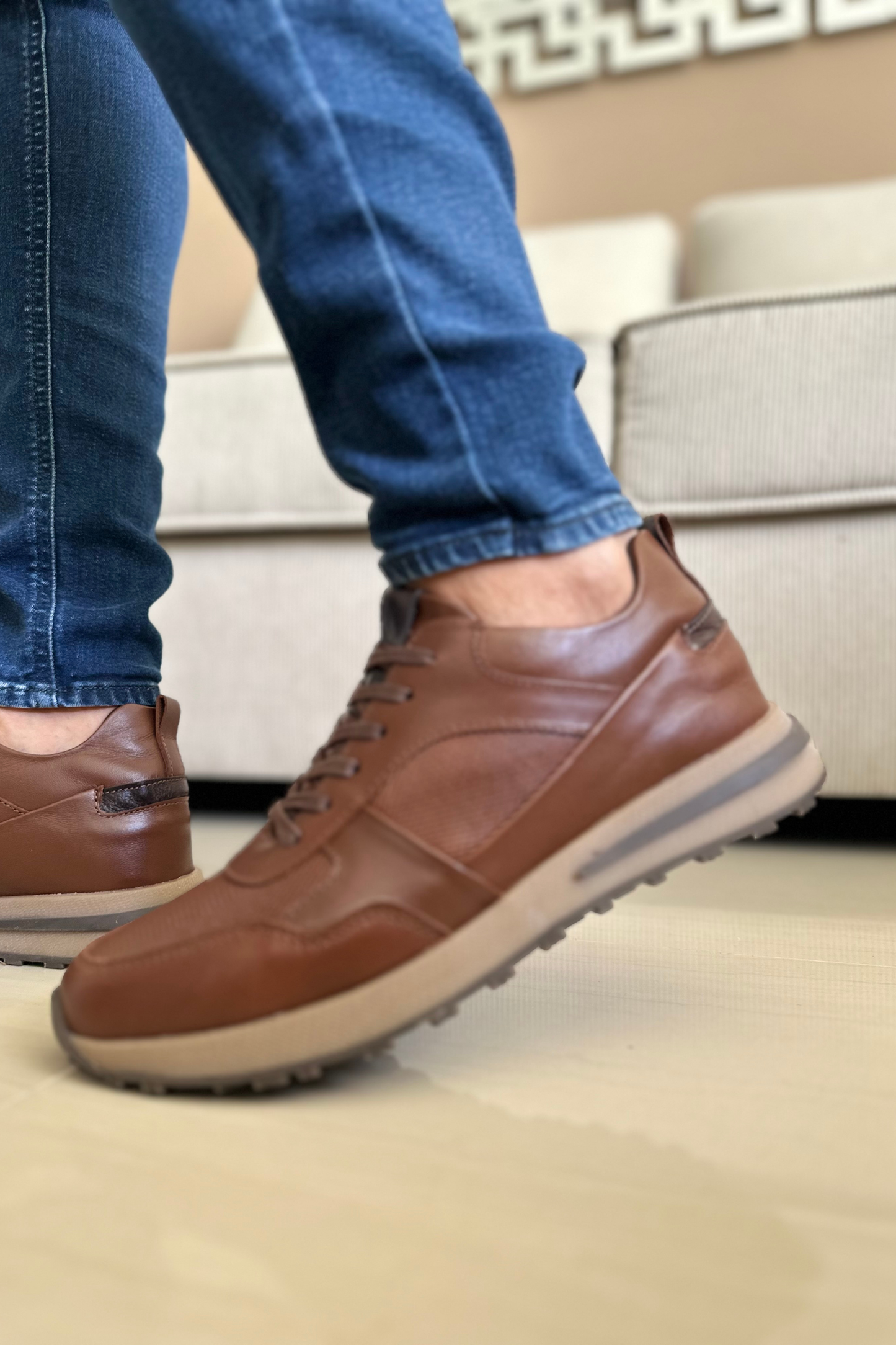 SNEAKERS SHEM - PARA HOMBRE - EN CUERO