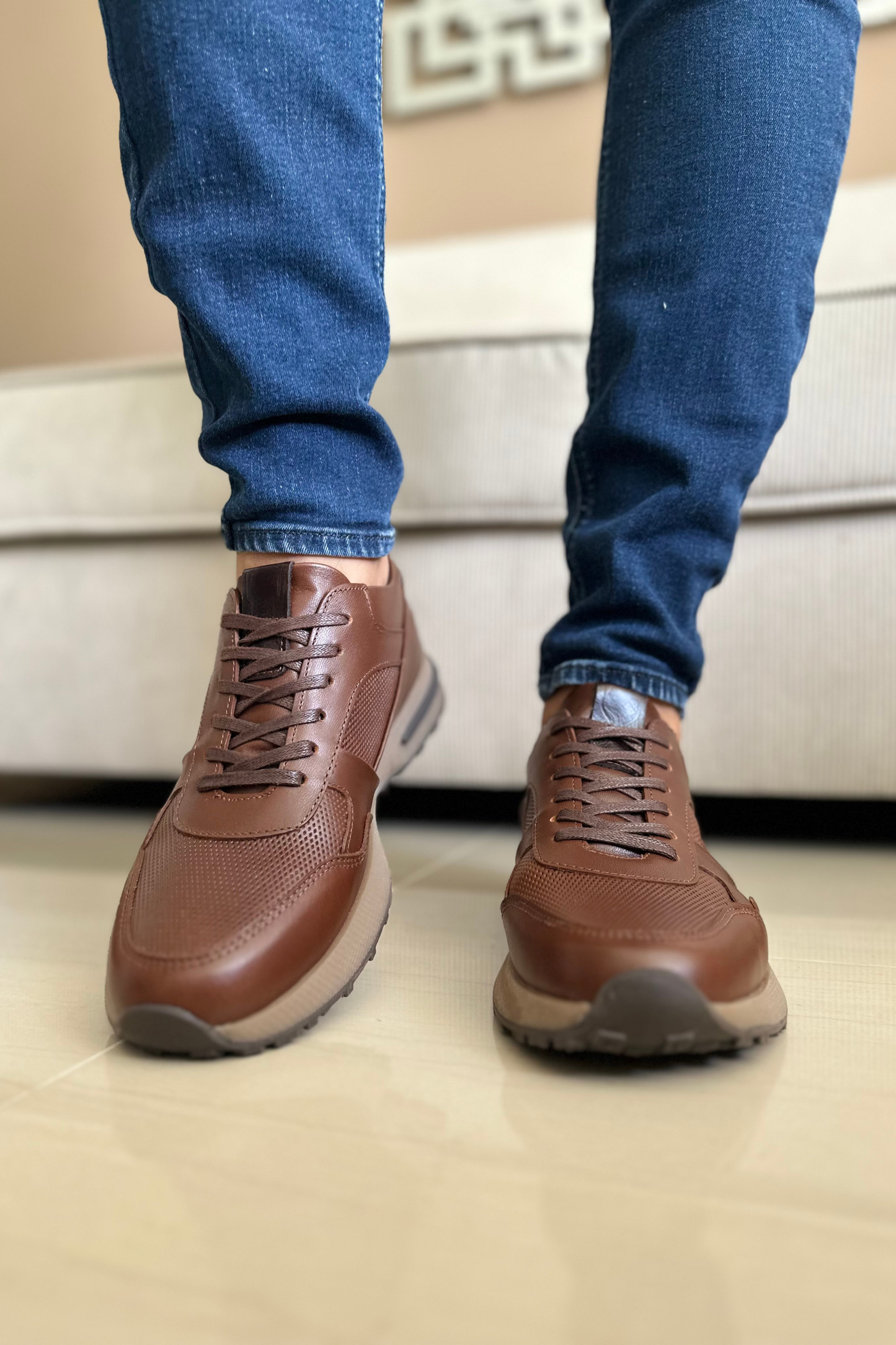 SNEAKERS SHEM - PARA HOMBRE - EN CUERO