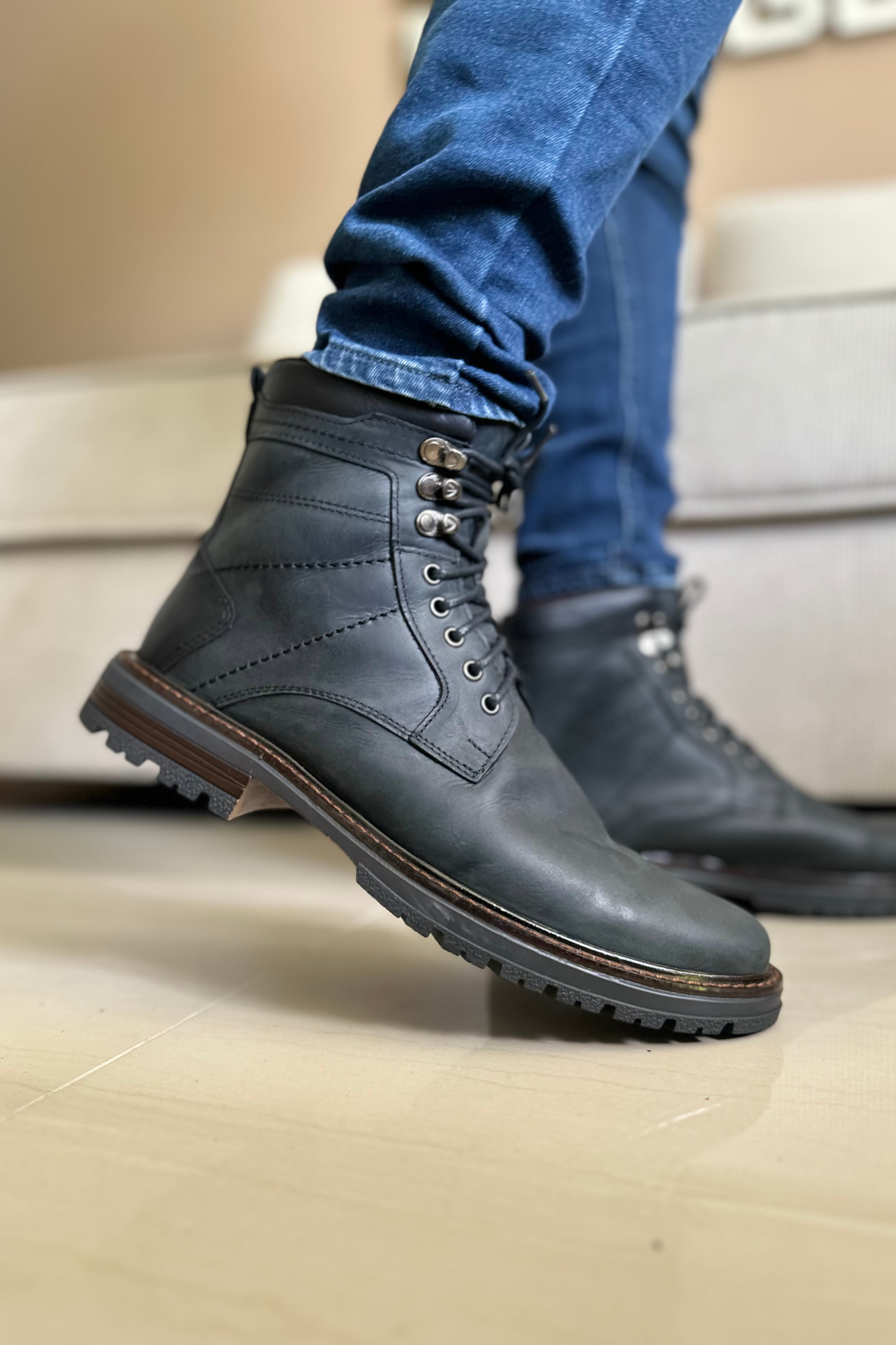 BOTAS KANE - EN CUERO - PARA HOMBRE