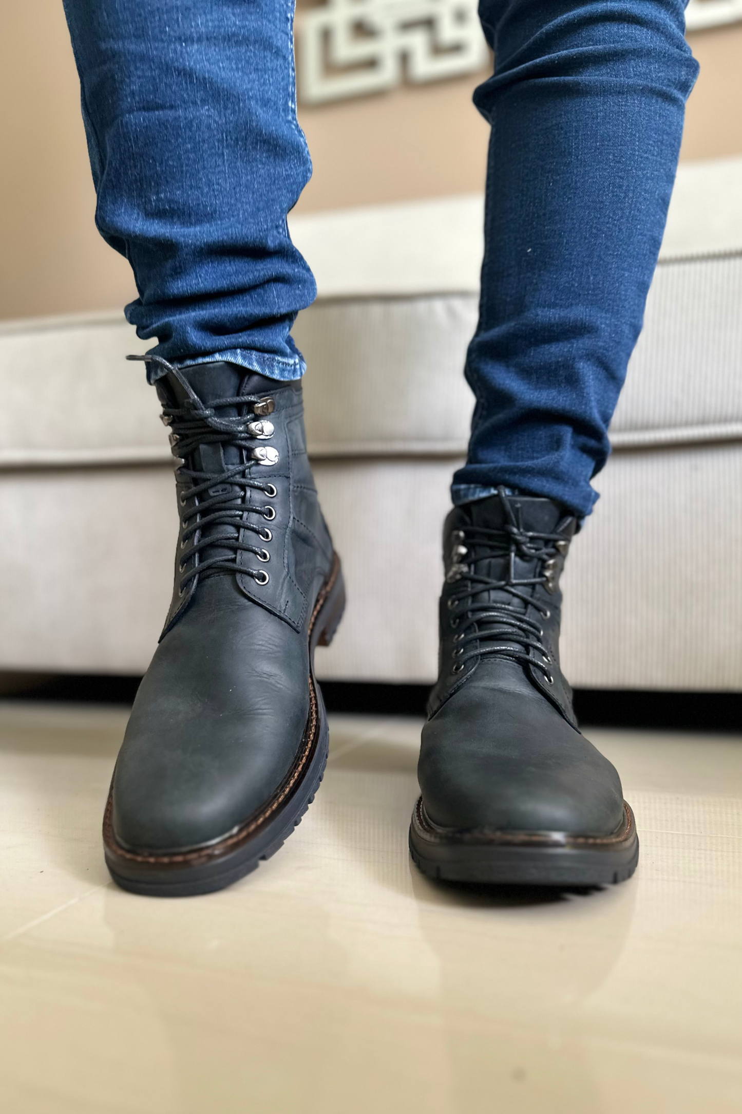 BOTAS KANE - EN CUERO - PARA HOMBRE