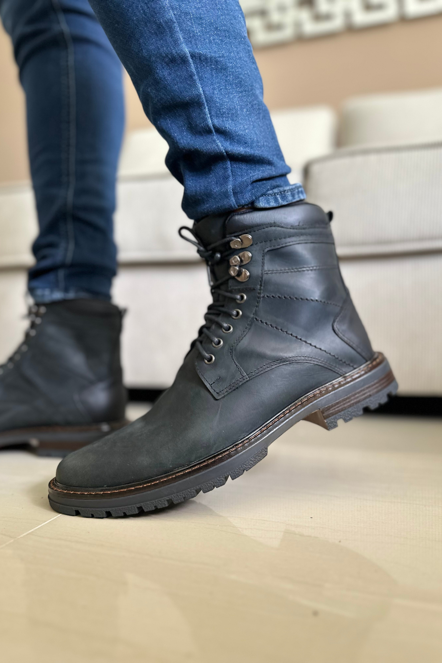 BOTAS KANE - EN CUERO - PARA HOMBRE