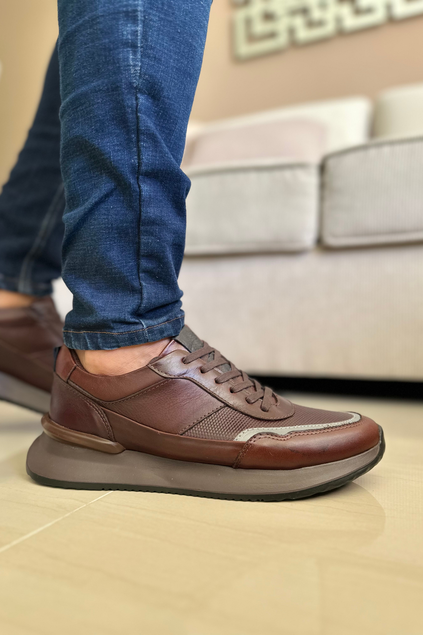 SNEAKER PARRY - EN CUERO - PARA HOMBRE