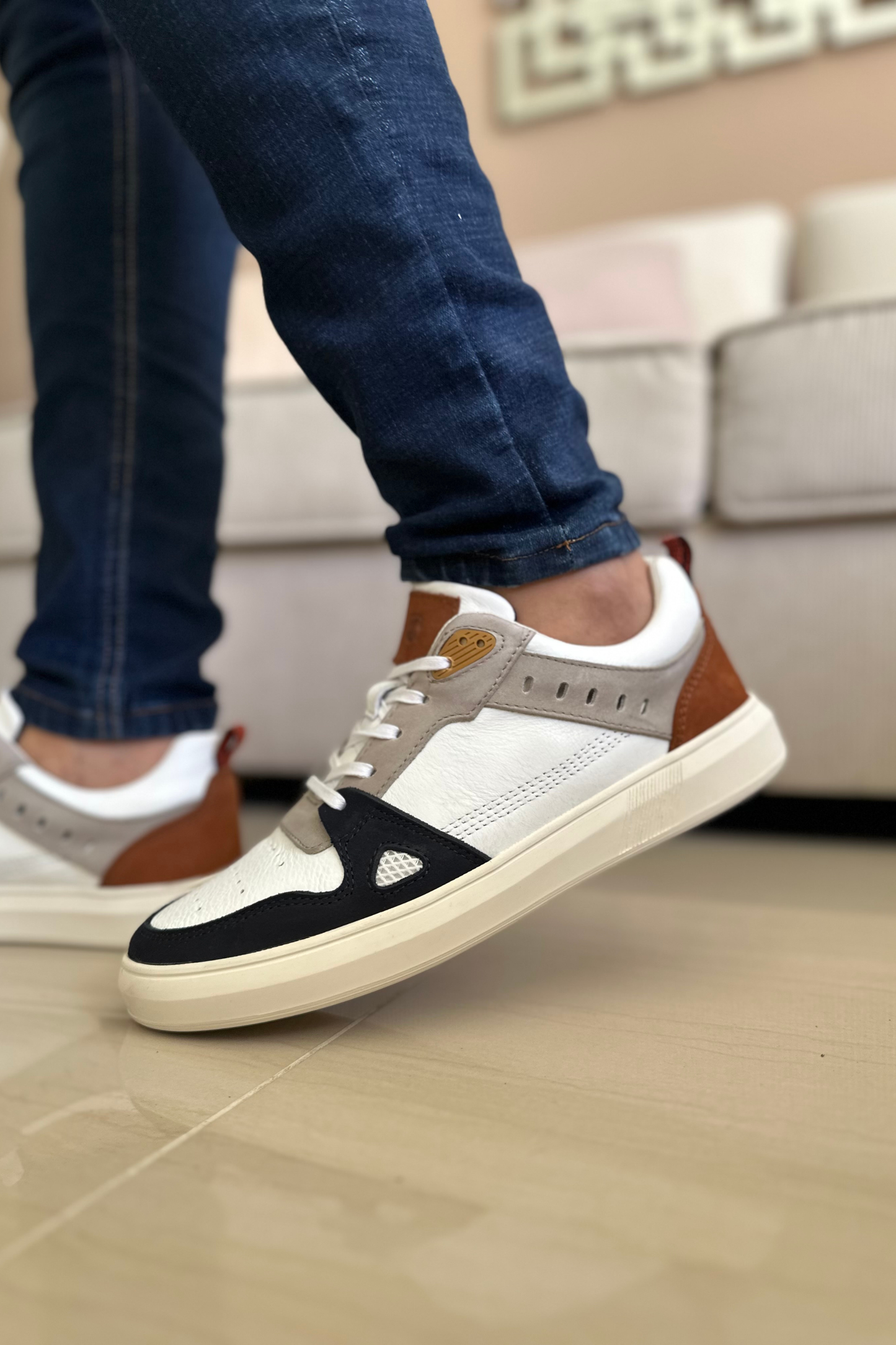 SNEAKER DEE - EN CUERO - PARA HOMBRE