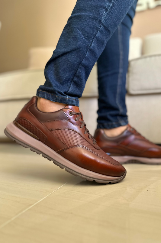 SNEAKER MERINO - EN CUERO - PARA HOMBRE