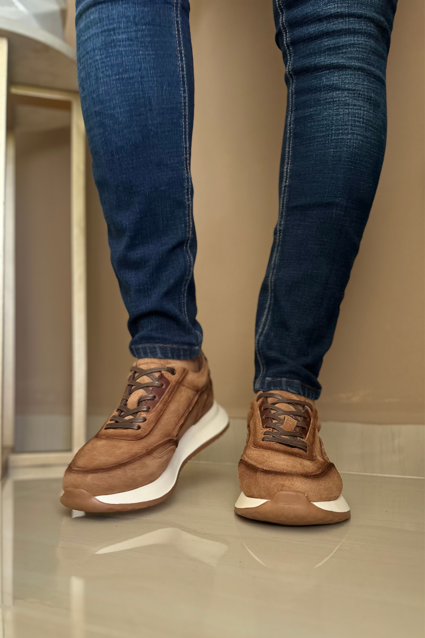 SNEAKER RAT - EN CUERO - PARA HOMBRE - REF: D13