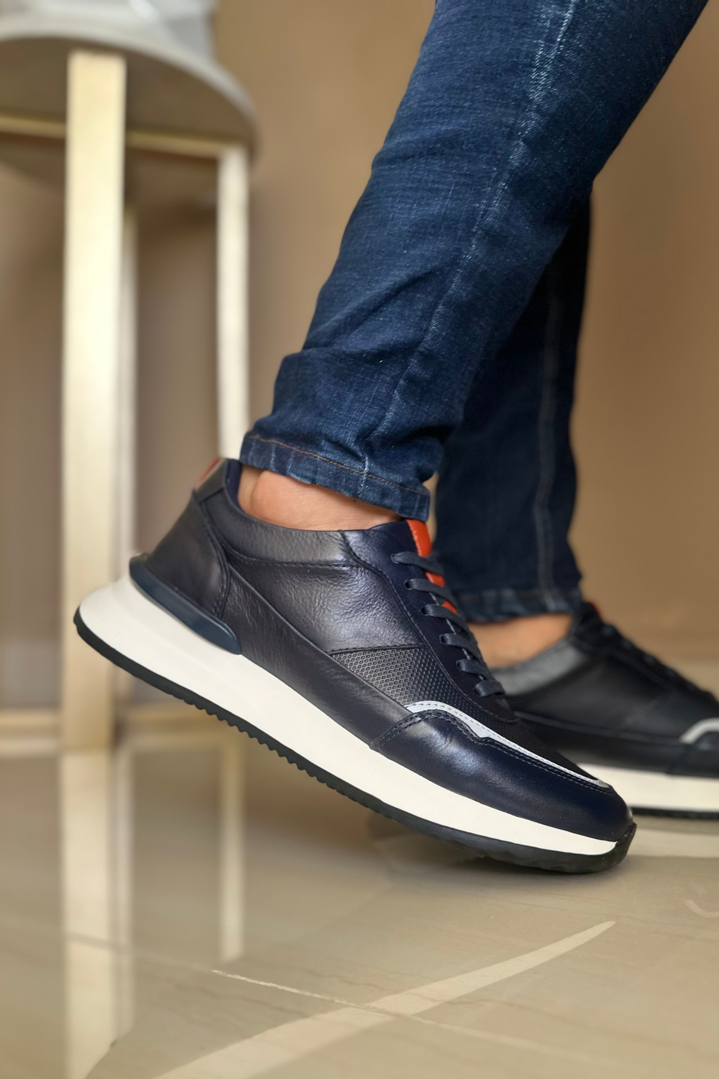 SNEAKER PARRY - EN CUERO - PARA HOMBRE - REF:ADO 6480