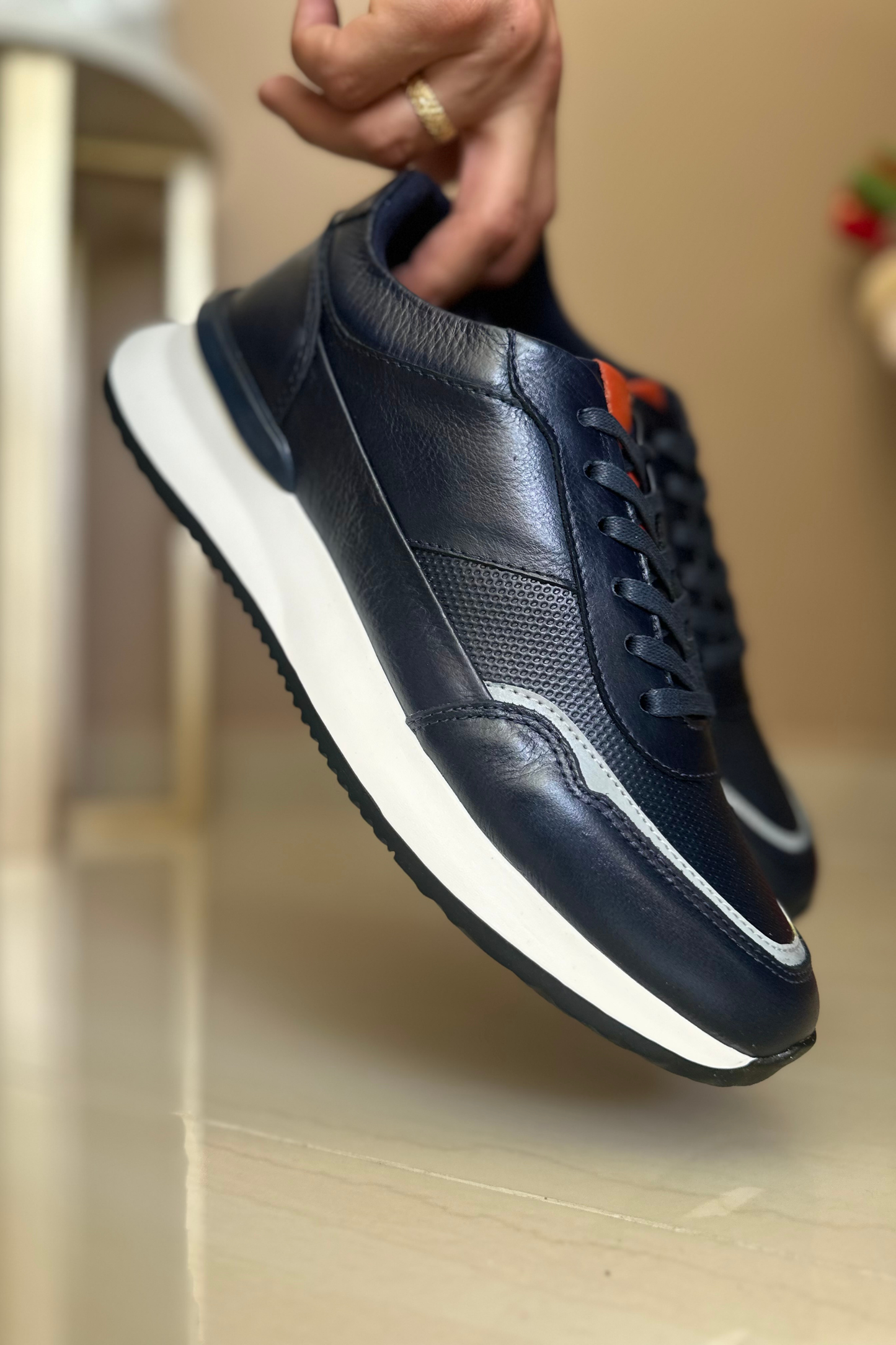 SNEAKER PARRY - EN CUERO - PARA HOMBRE - REF:ADO 6480