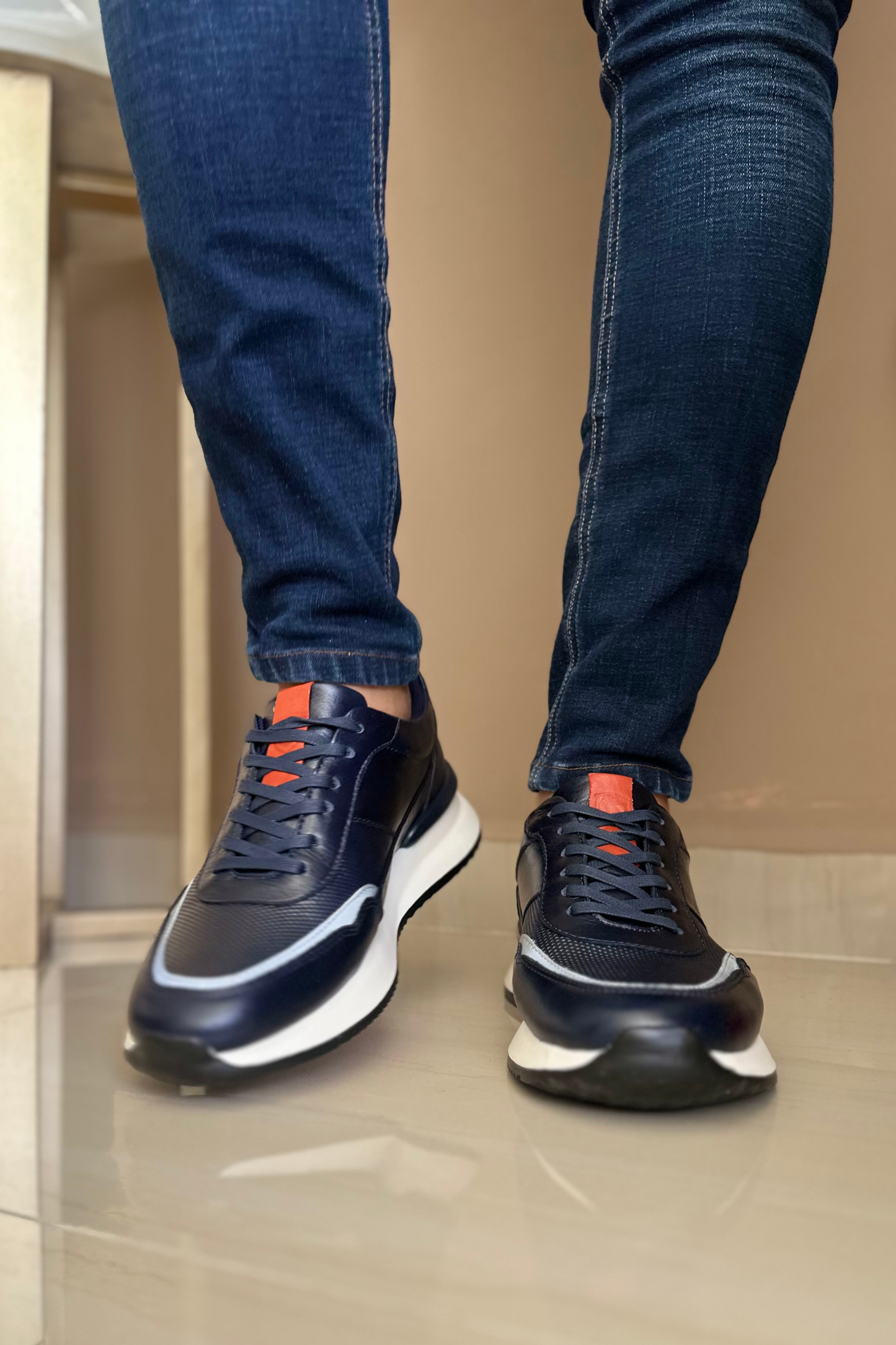 SNEAKER PARRY - EN CUERO - PARA HOMBRE - REF:ADO 6480