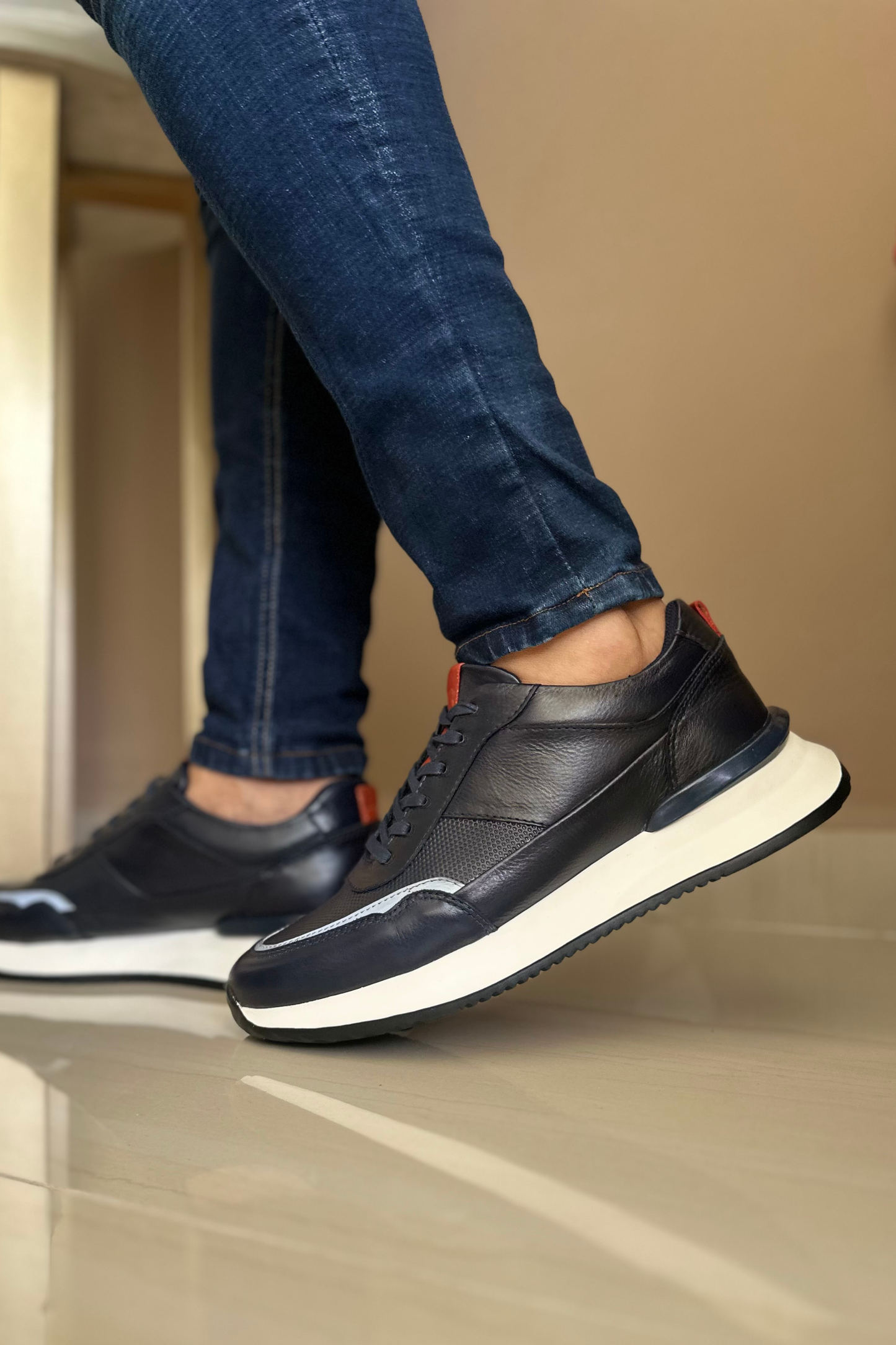 SNEAKER PARRY - EN CUERO - PARA HOMBRE - REF:ADO 6480