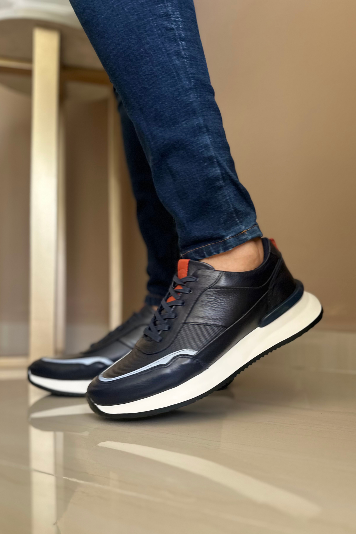 SNEAKER PARRY - EN CUERO - PARA HOMBRE - REF:ADO 6480