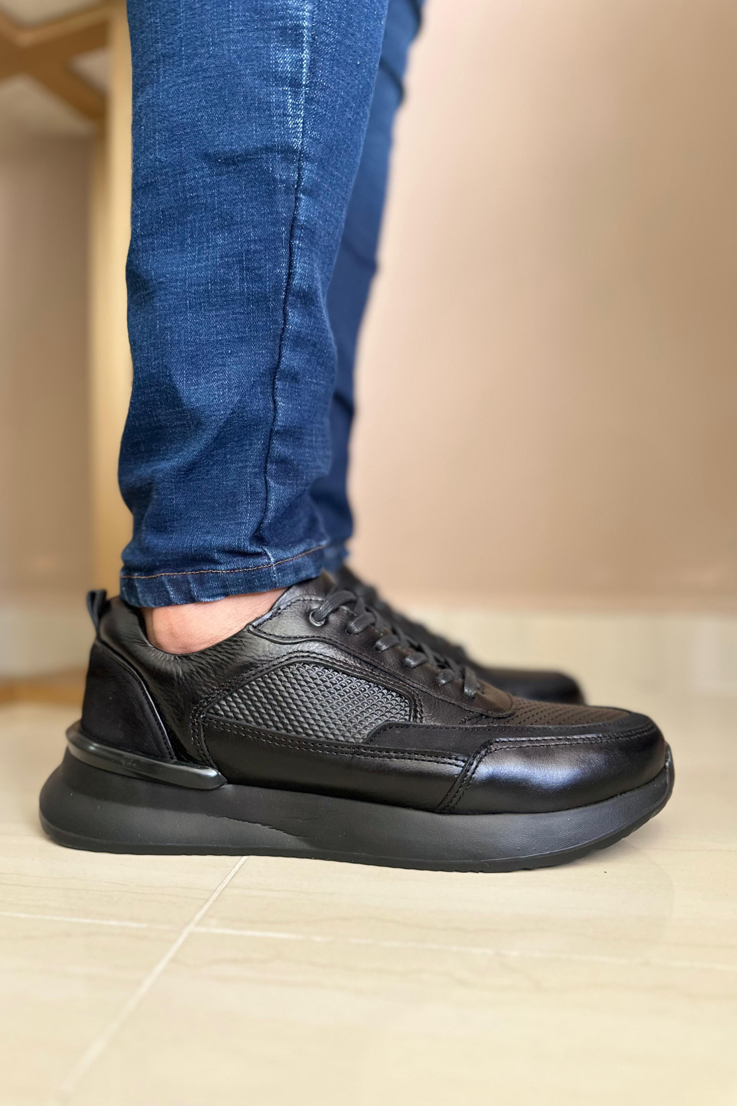 SNEAKER NICK - EN CUERO - PARA HOMBRE - REF: SPN 3205