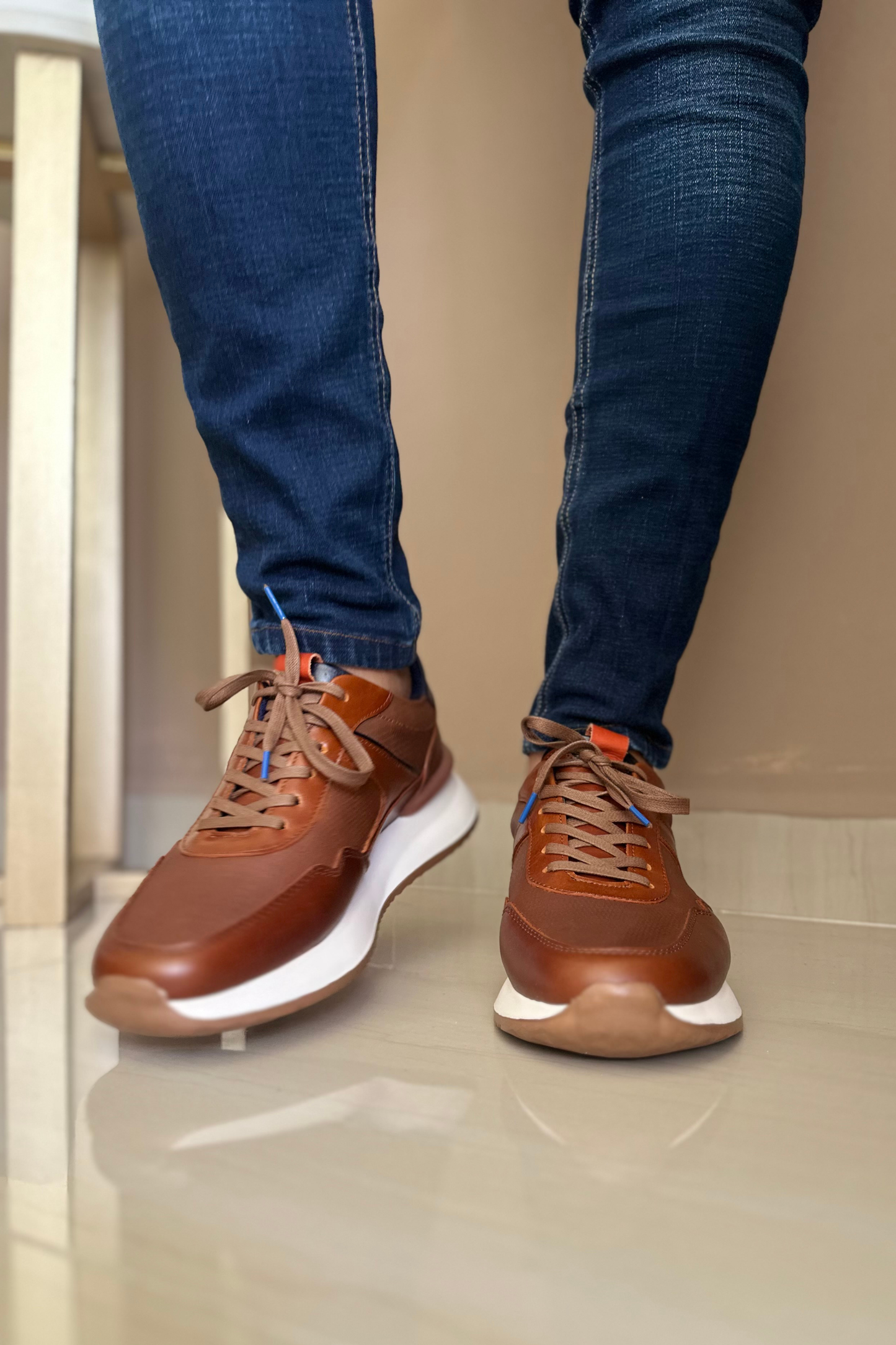 SNEAKER NAY - EN CUERO - PARA HOMBRE - REF: ADO 6488