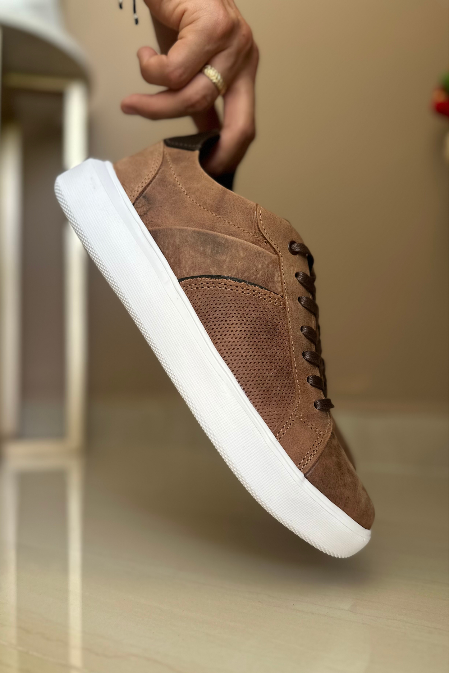 SNEAKER OLISE - EN CUERO - PARA HOMBRE - REF: 3220