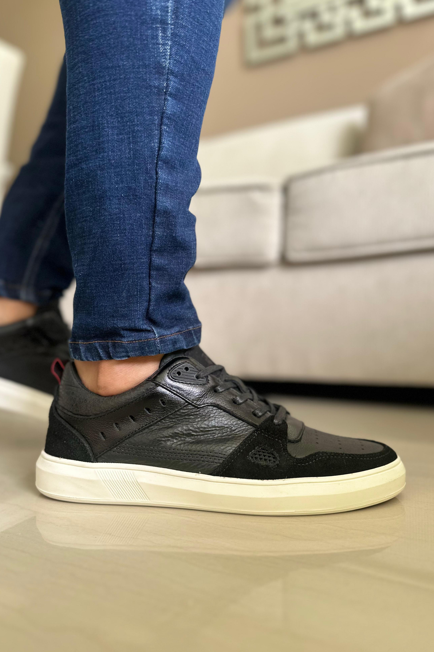 SNEAKER DEE - EN CUERO - PARA HOMBRE - REF: 2192