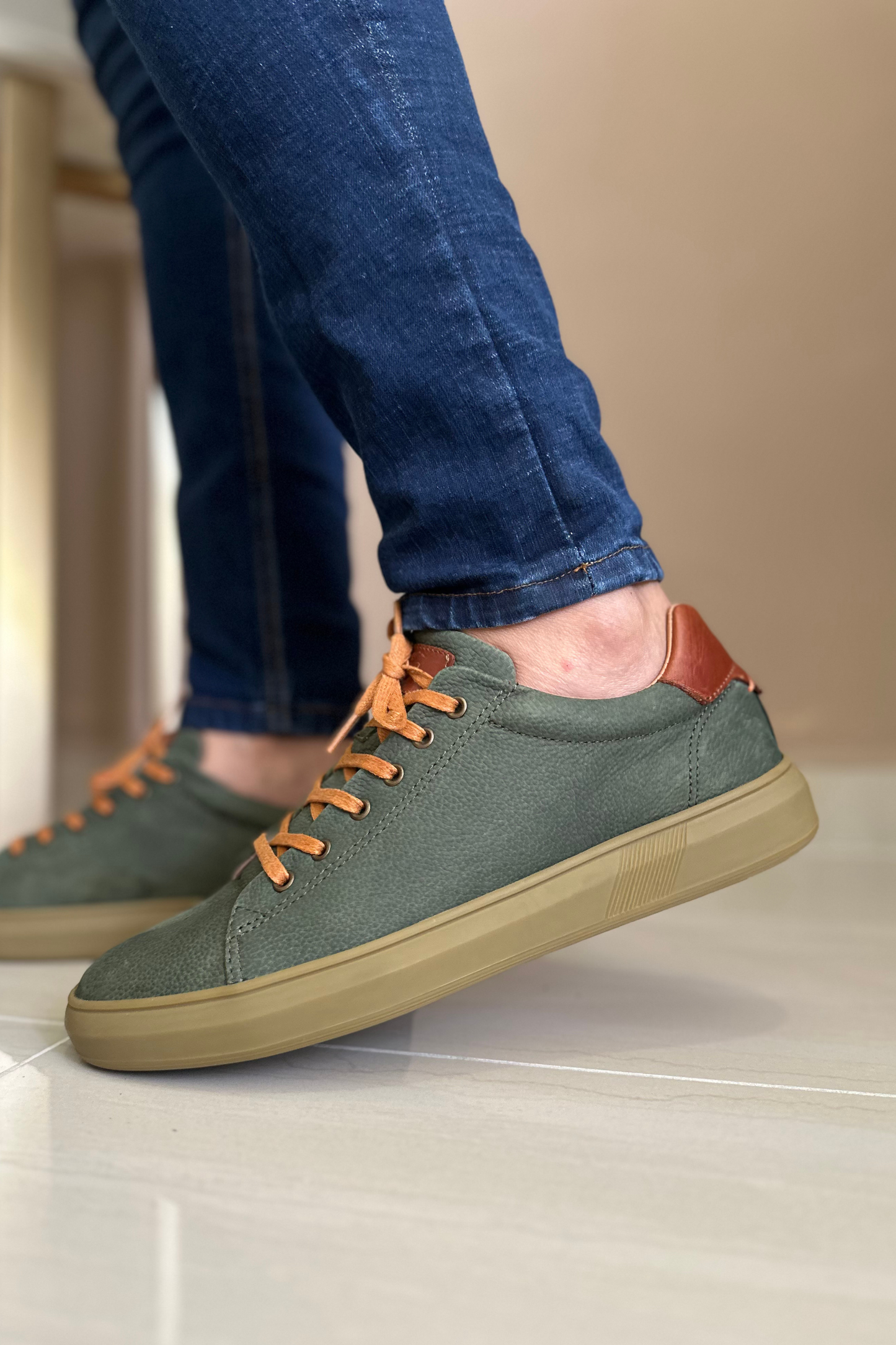 SNEAKER PECK - EN CUERO - PARA HOMBRE - REF: 2165