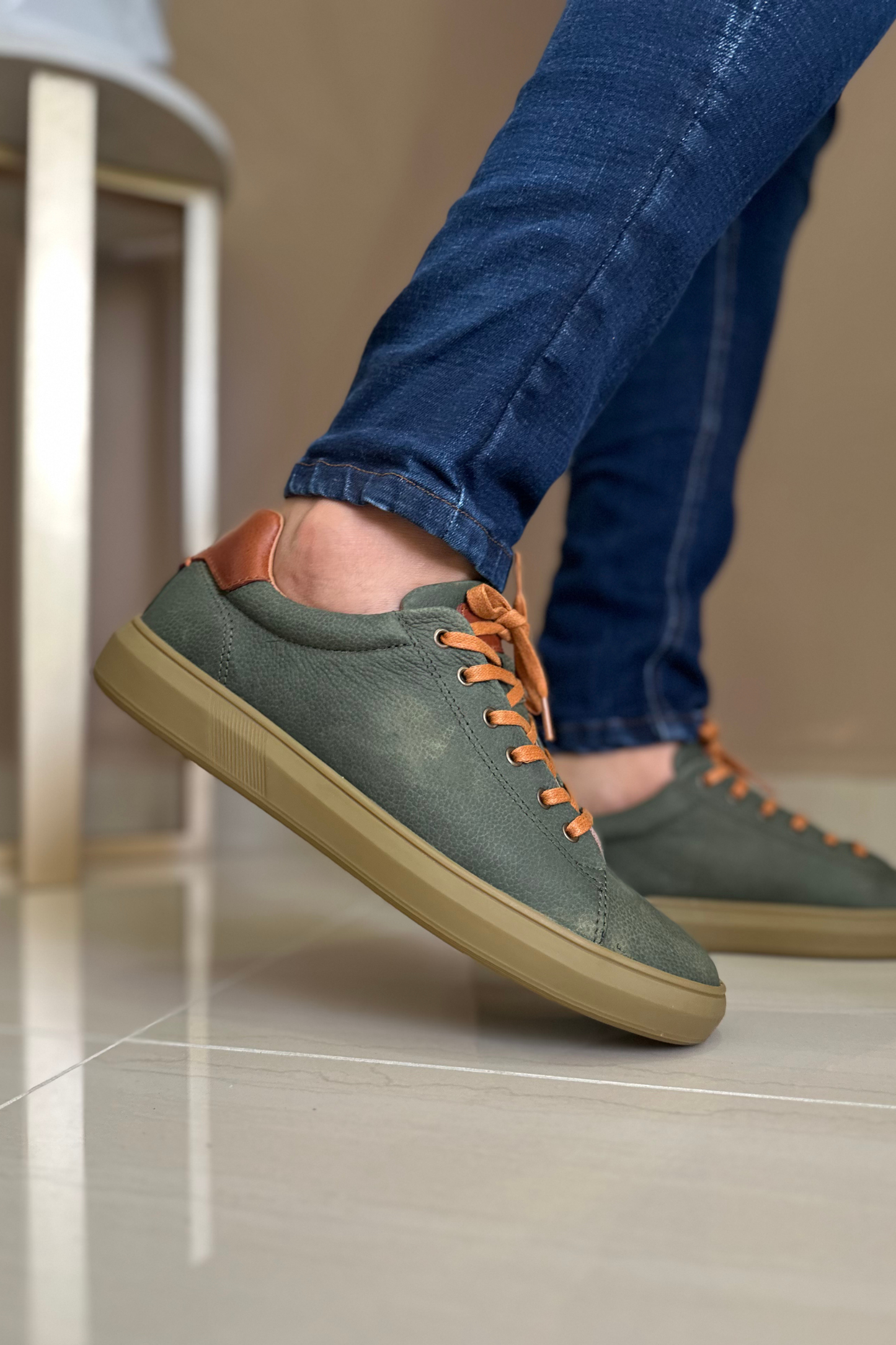 SNEAKER PECK - EN CUERO - PARA HOMBRE - REF: 2165