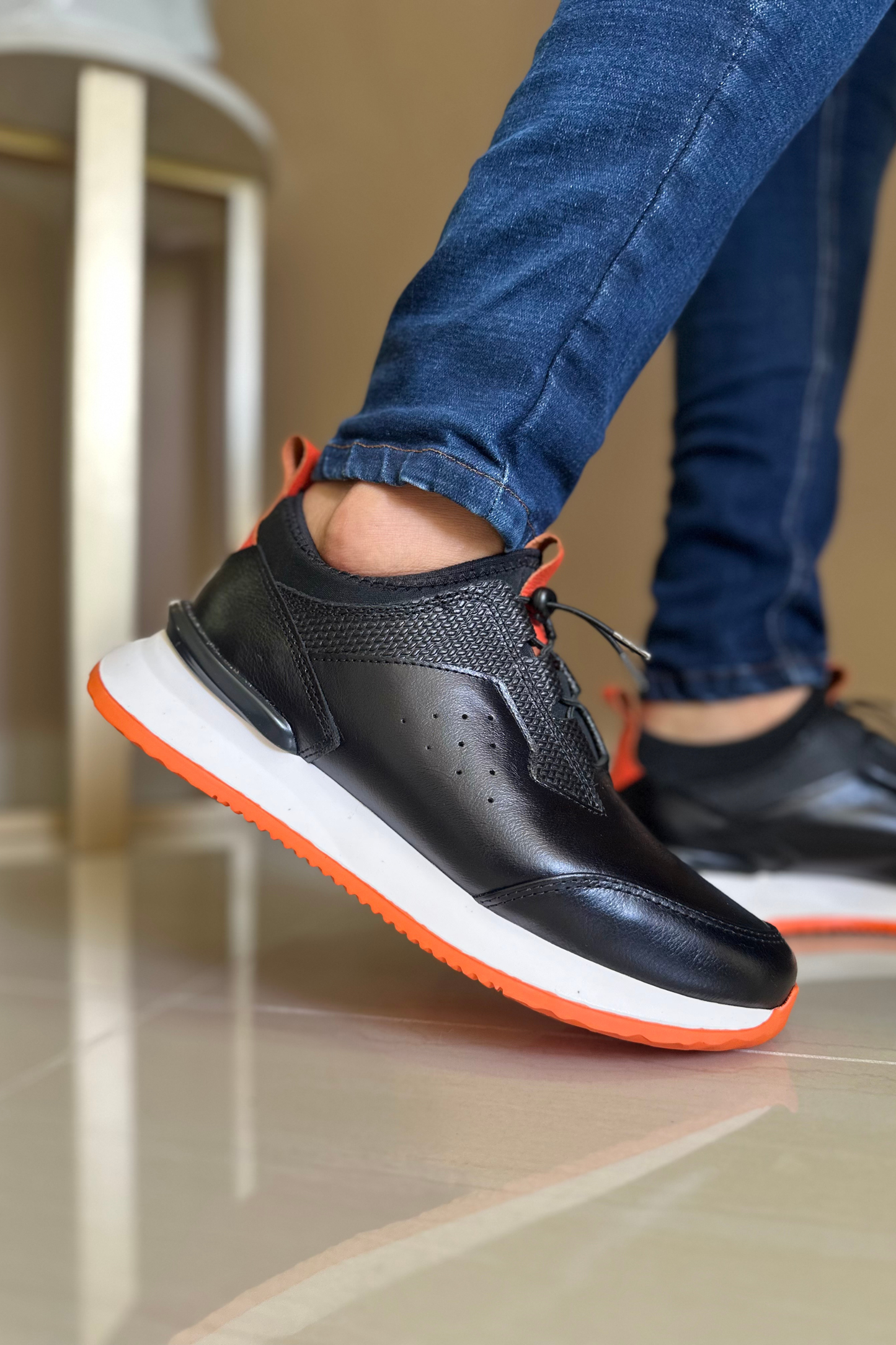 SNEAKERS YOUNG - PARA HOMBRE - EN CUERO ref: 401