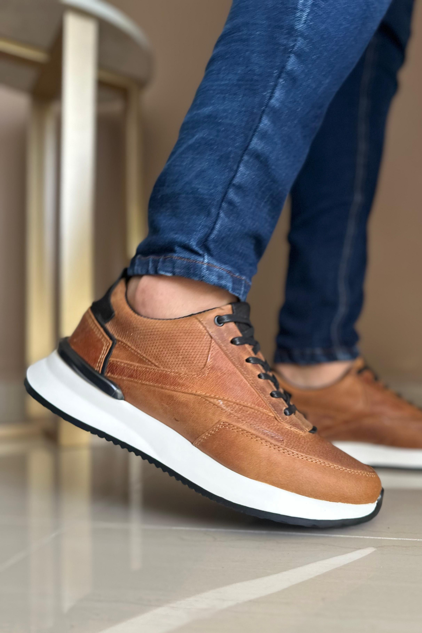 SNEAKER BERGEN - PARA HOMBRE - EN CUERO - REF: ESPECIAL3223