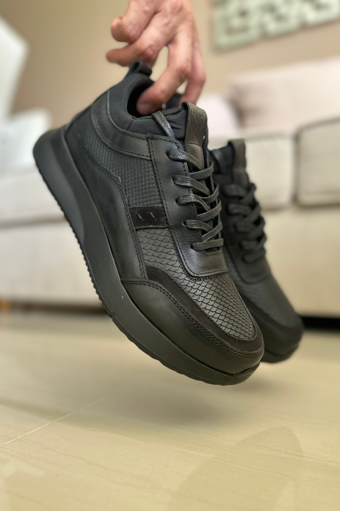 SNEAKER DINAMITE - EN CUERO - PARA HOMBRE - REF: 3217