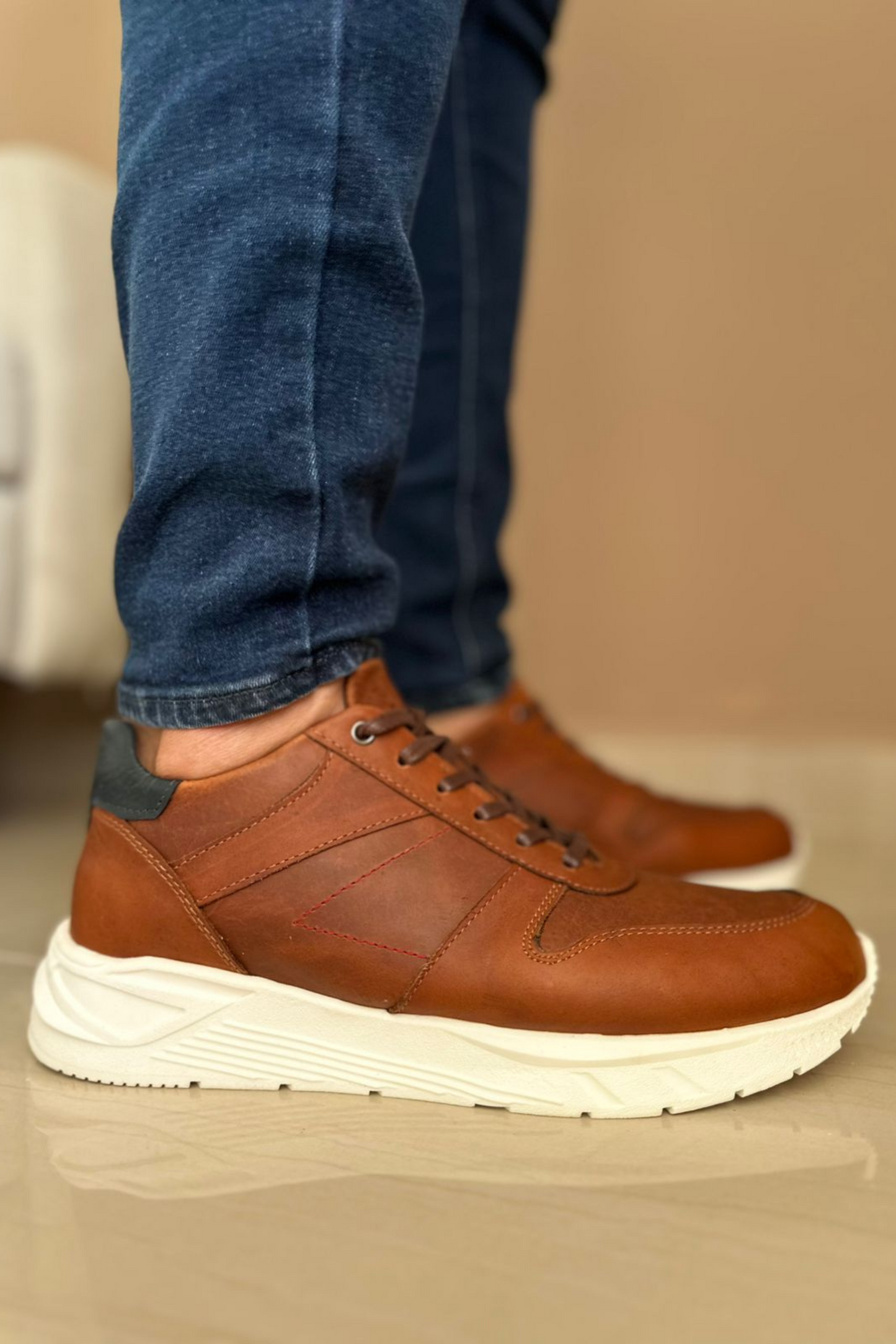 SNEAKER CAMPI - EN CUERO - PARA HOMBRE