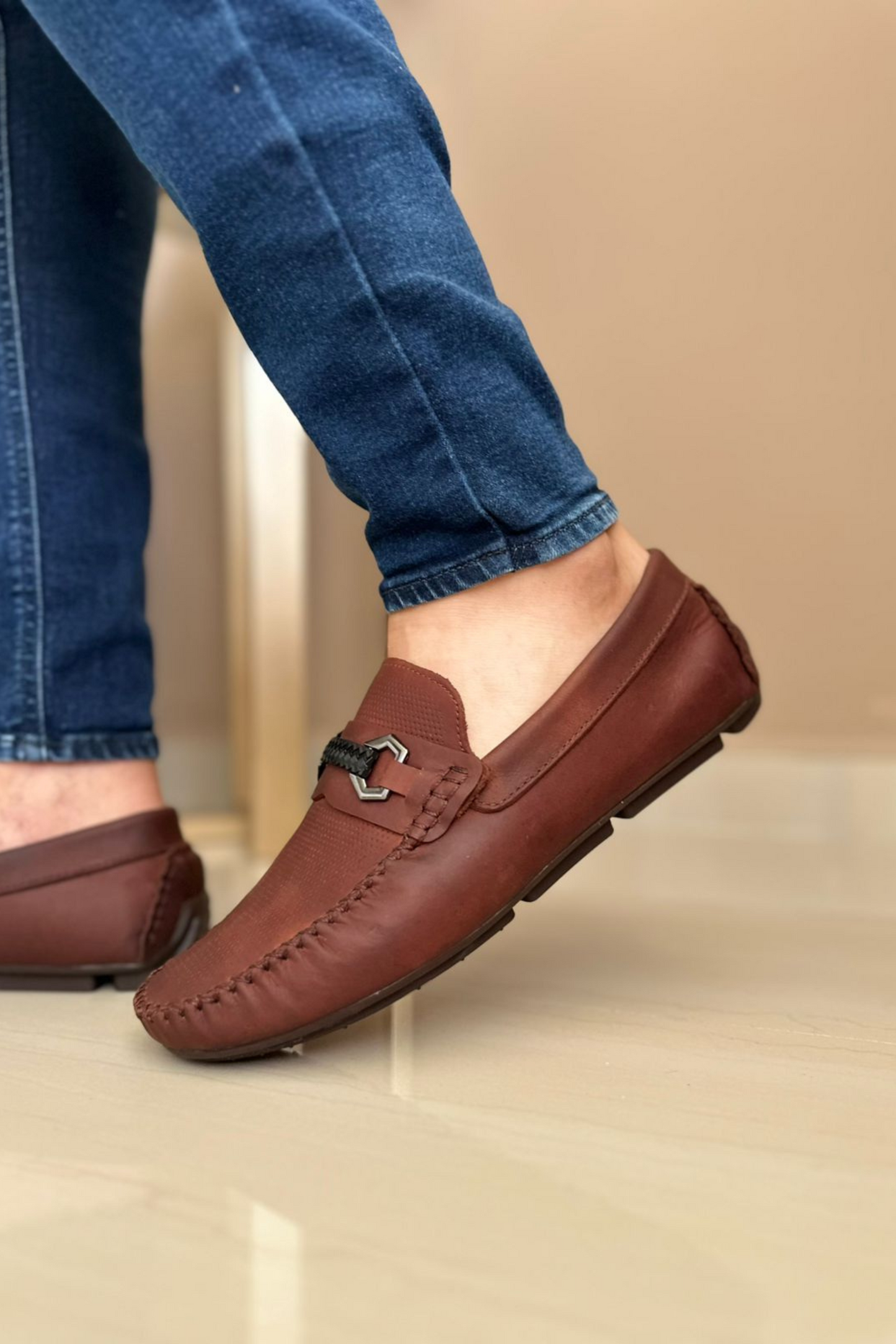 MOCASINES EKKO - EN CUERO - PARA HOMBRE