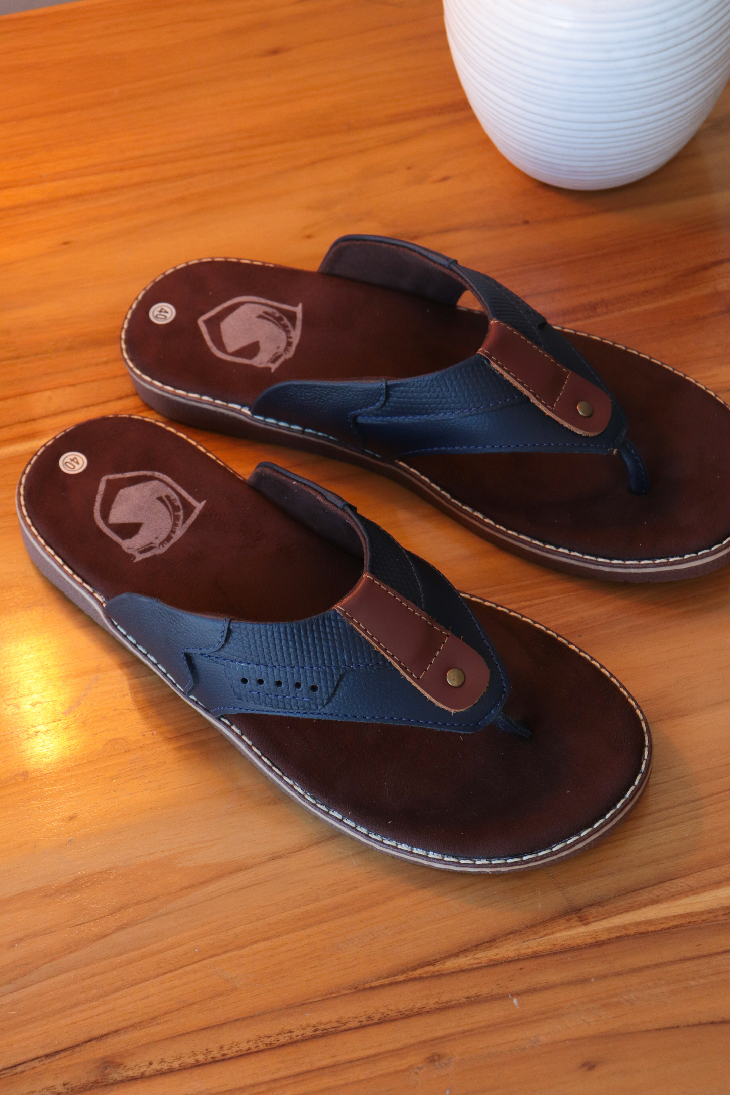 SANDALIA AQUA - EN CUERO - PARA HOMBRE: REF: 2360