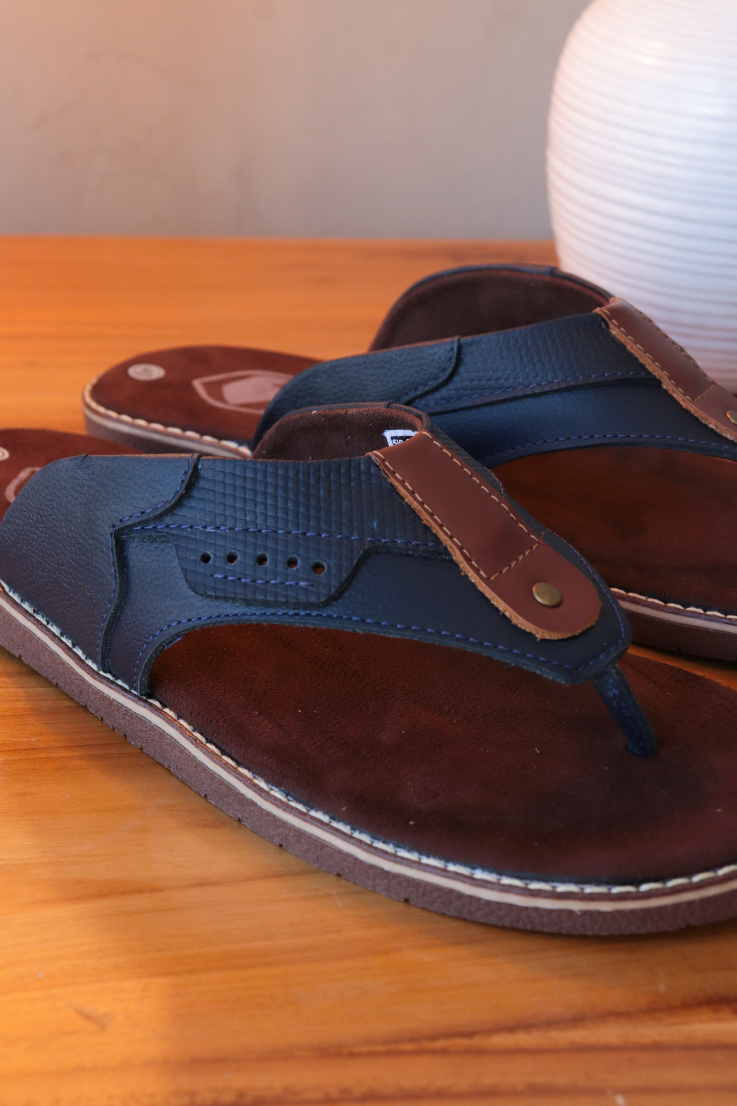 SANDALIA AQUA - EN CUERO - PARA HOMBRE: REF: 2360