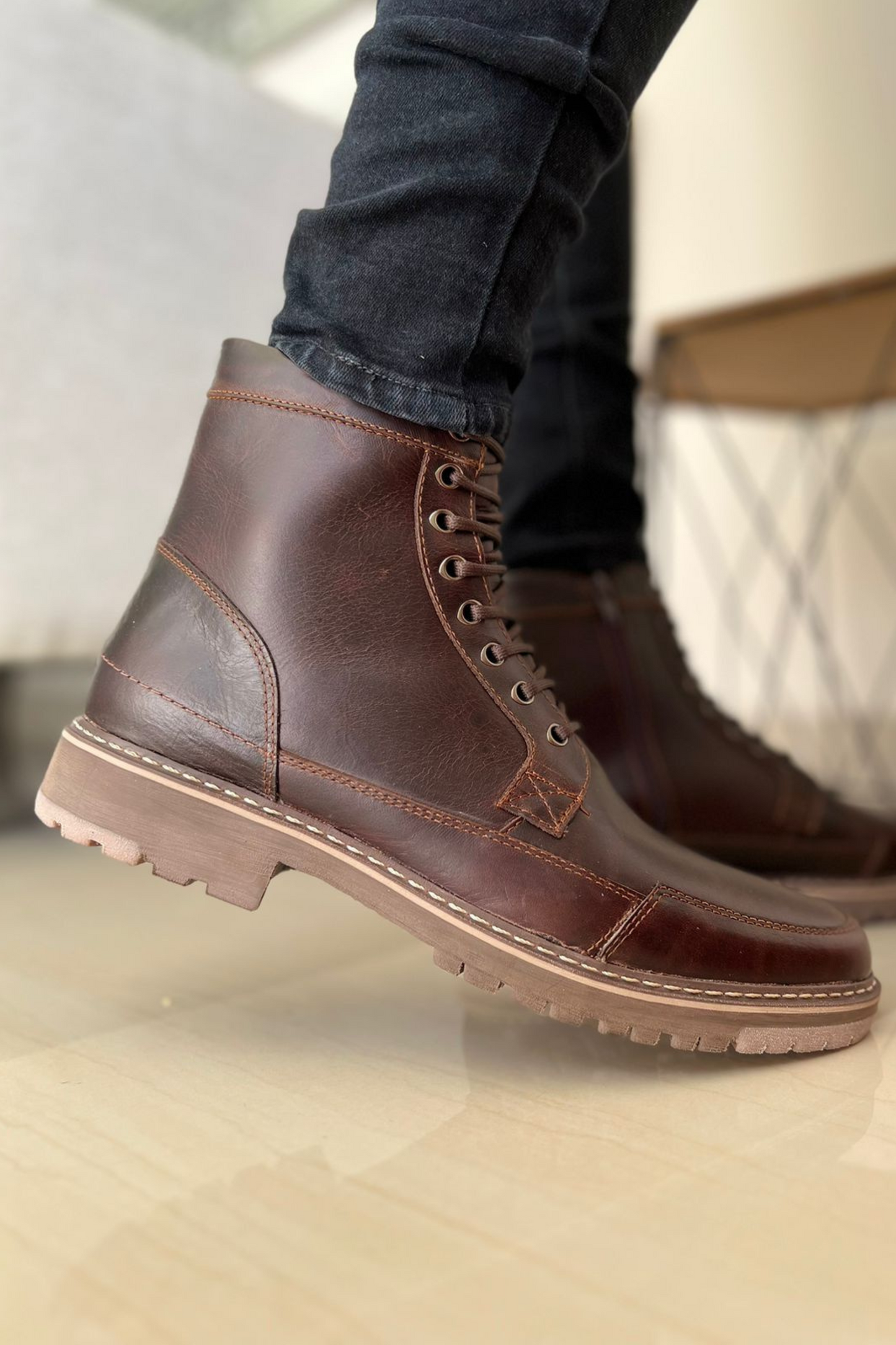 BOTAS RAIN - EN CUERO - PARA HOMBRE