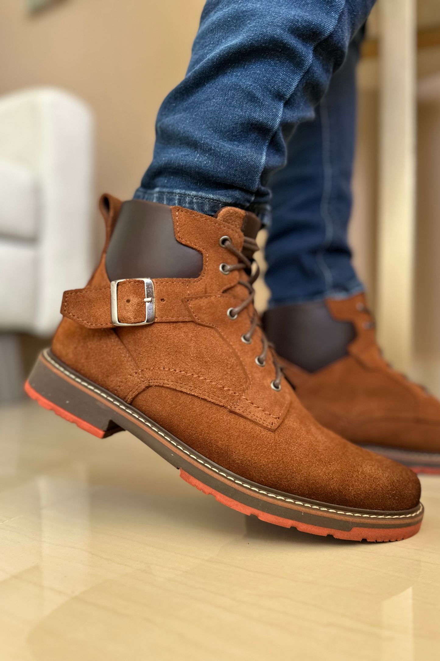 BOTAS MARS - EN CUERO - PARA HOMBRE - REF: SORA MELCOCHA