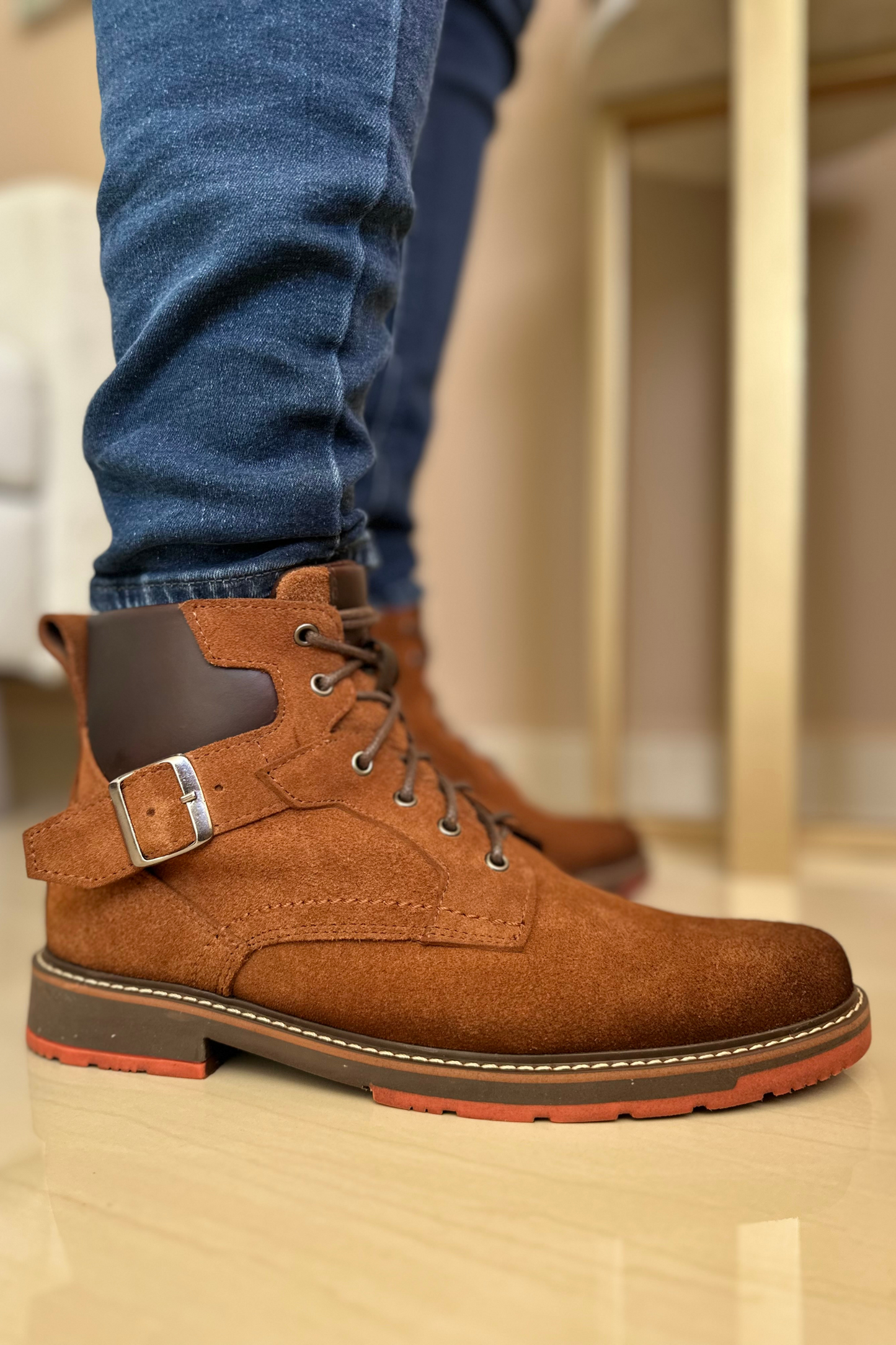 BOTAS MARS - EN CUERO - PARA HOMBRE - REF: SORA MELCOCHA