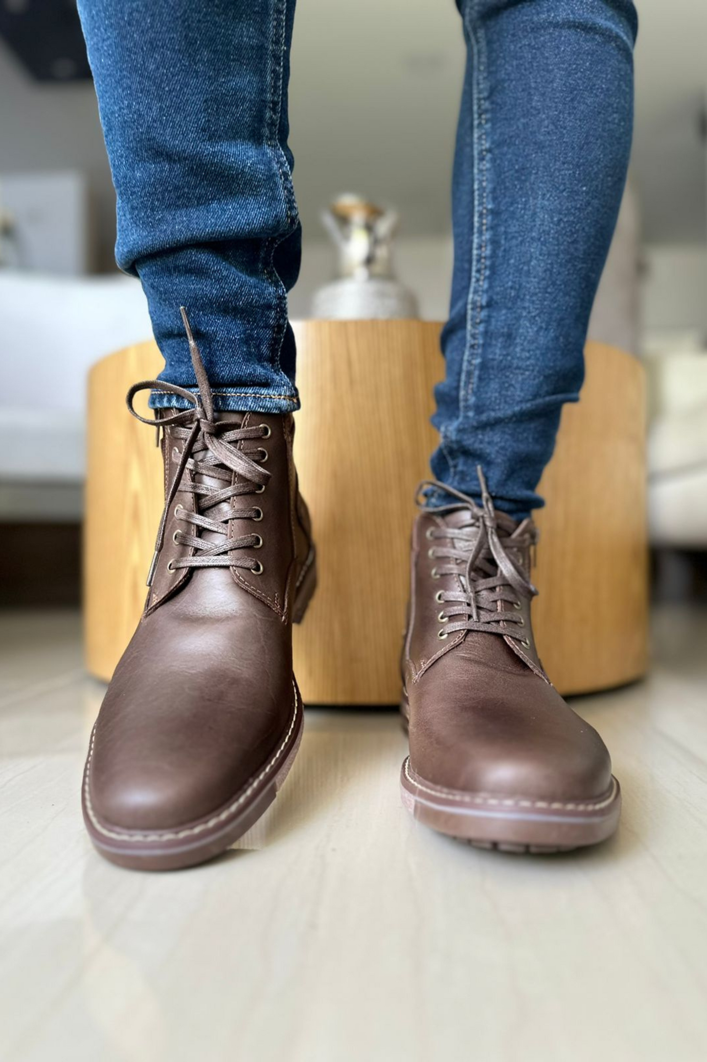 BOTAS WALLS - EN CUERO - PARA HOMBRE