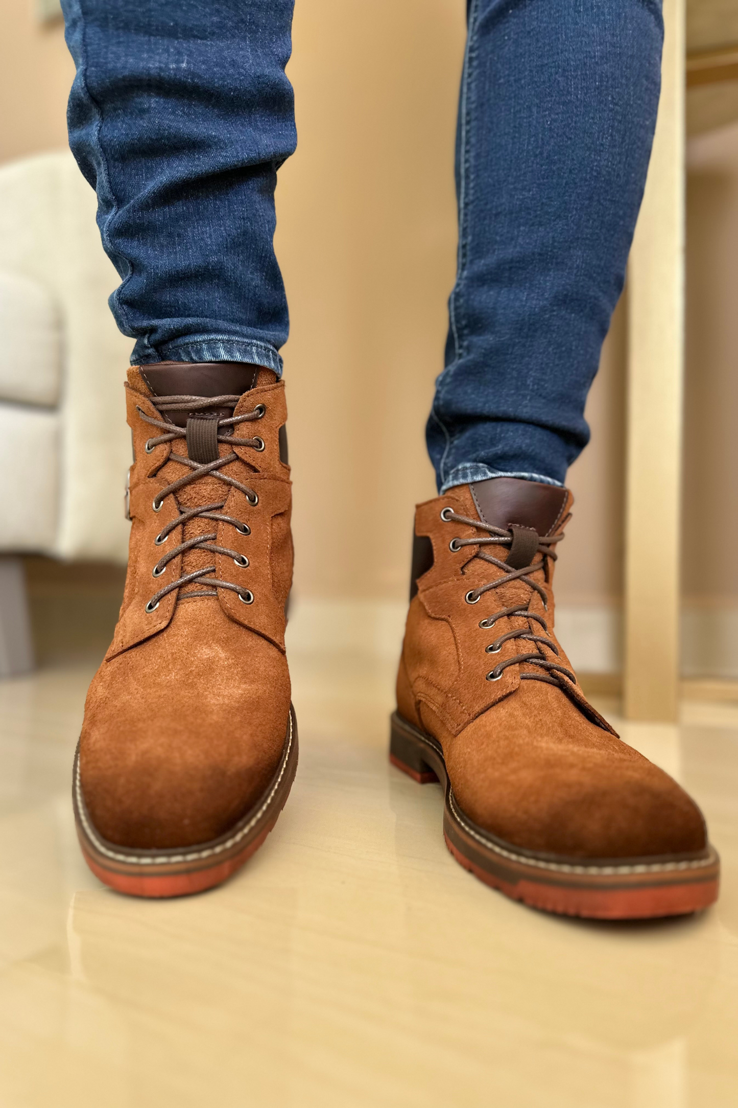 BOTAS MARS - EN CUERO - PARA HOMBRE - REF: SORA MELCOCHA