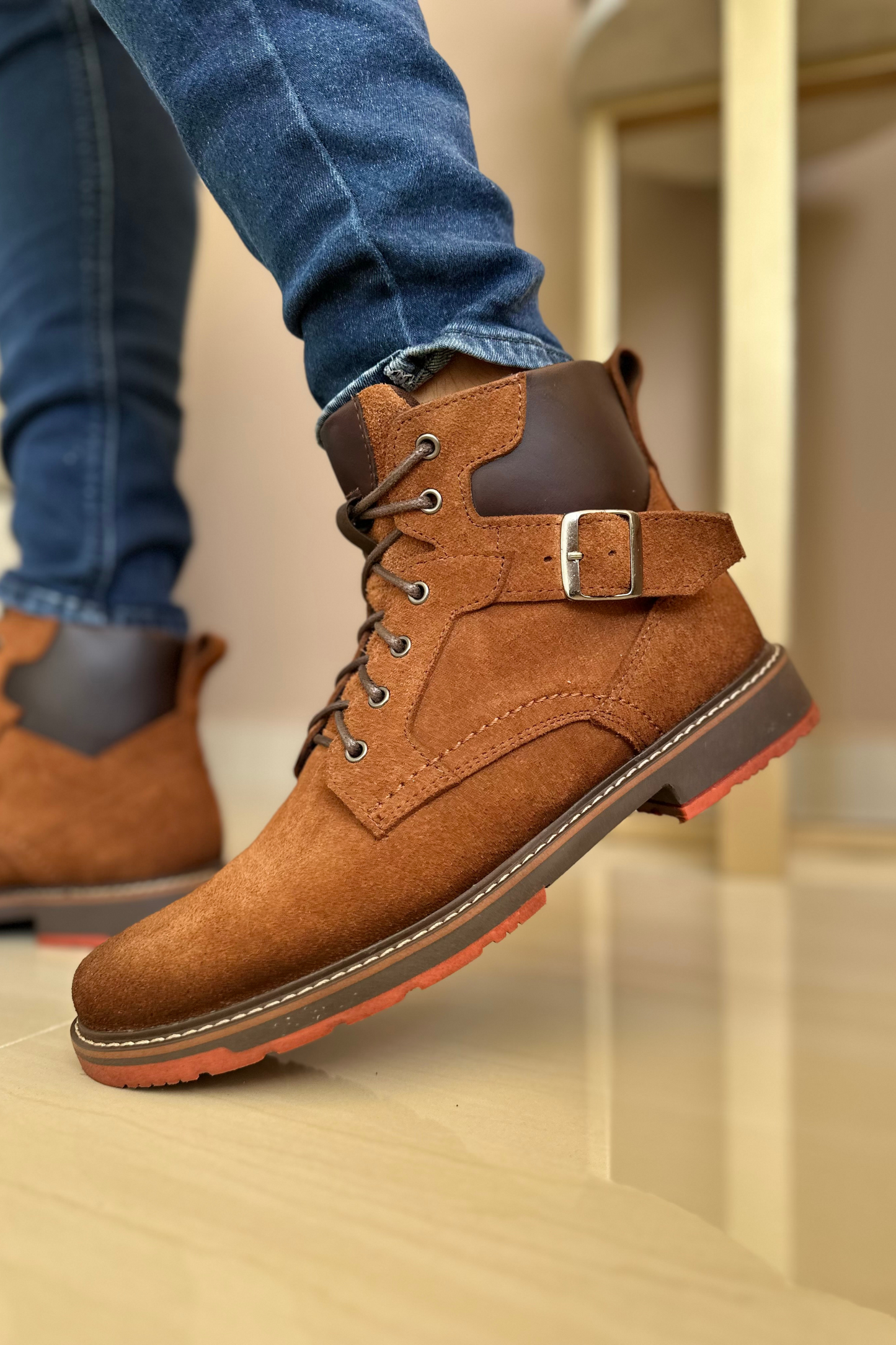 BOTAS MARS - EN CUERO - PARA HOMBRE - REF: SORA MELCOCHA