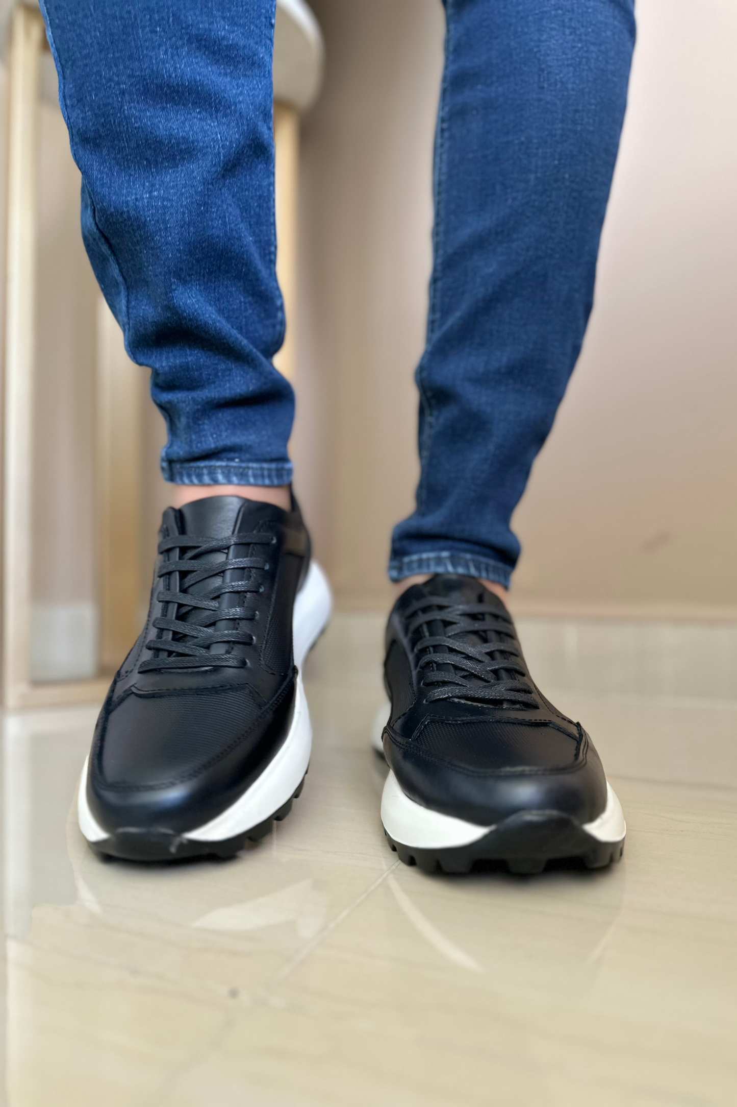 SNEAKER PERL - EN CUERO - PARA HOMBRE - REF: SPN 3090