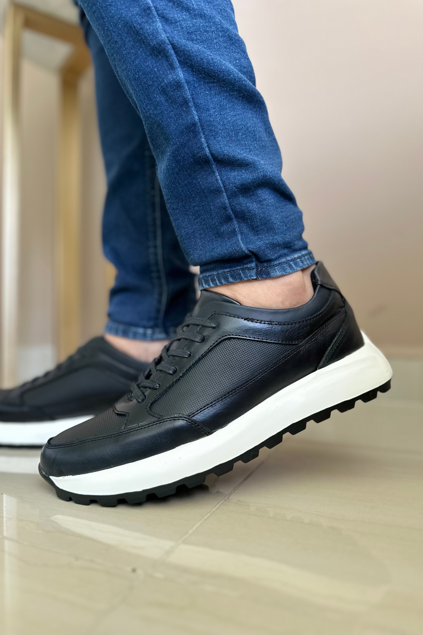 SNEAKER PERL - EN CUERO - PARA HOMBRE - REF: SPN 3090