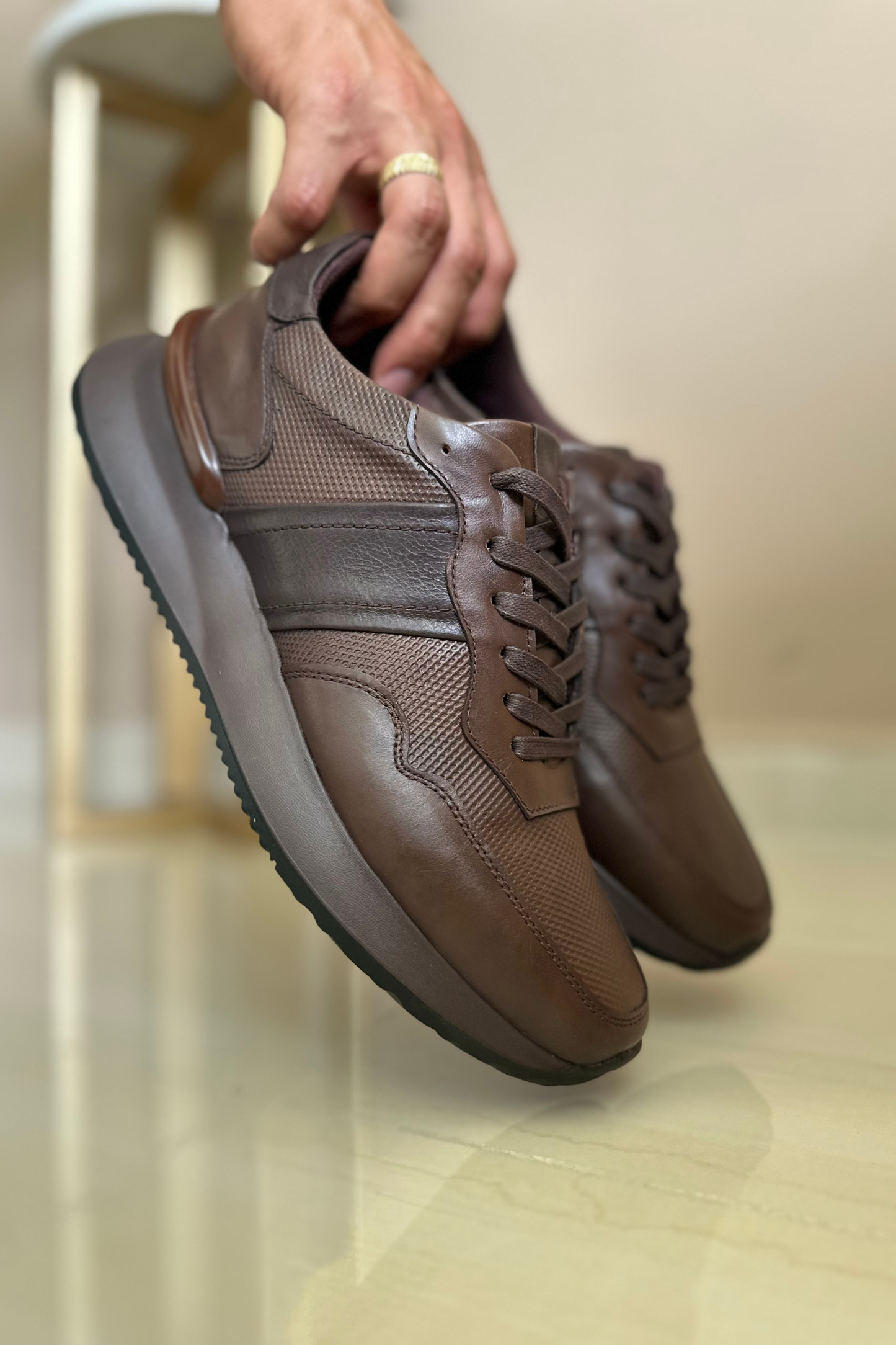SNEAKER SPINEL - EN CUERO - PARA HOMBRE - REF: ADO 6416