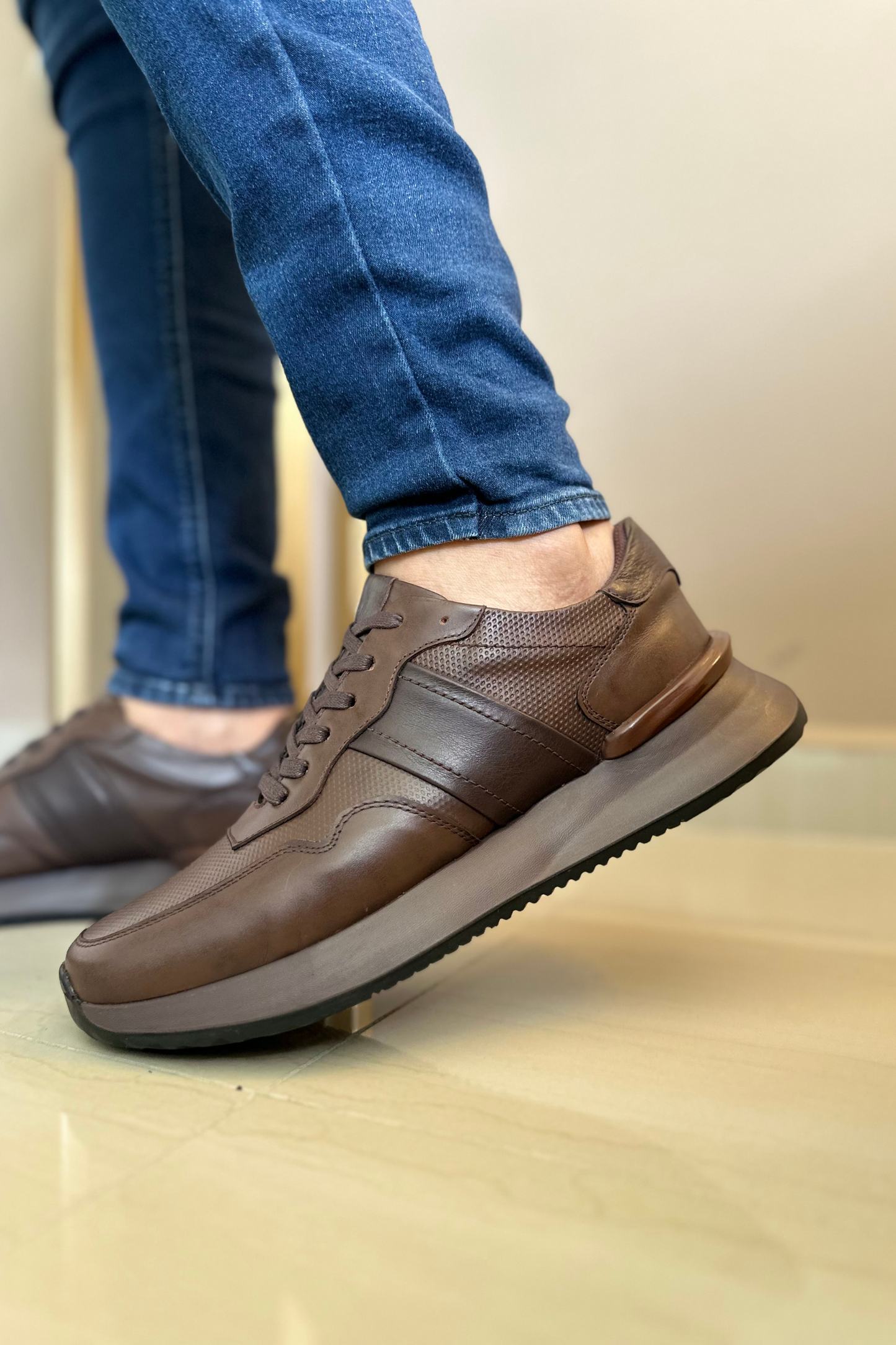 SNEAKER SPINEL - EN CUERO - PARA HOMBRE - REF: ADO 6416