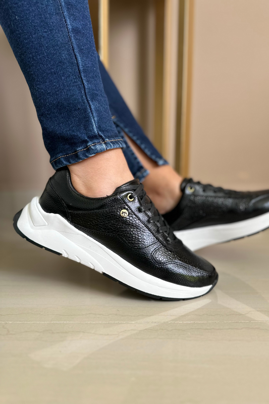 SNEAKER SILK - EN CUERO - PARA DAMA