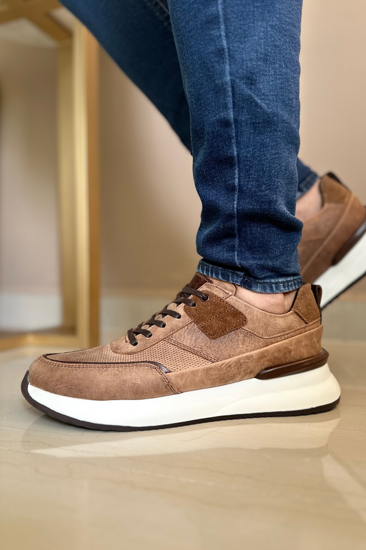 SNEAKERS FOLA - CUERO AZUL - PARA HOMBRE - REF: CR8