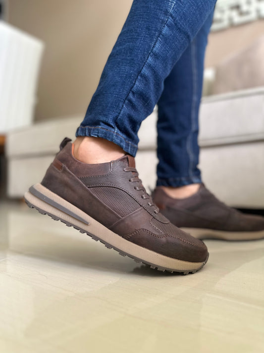 SNEAKERS SHEM - PARA HOMBRE - EN CUERO - REF: 3268