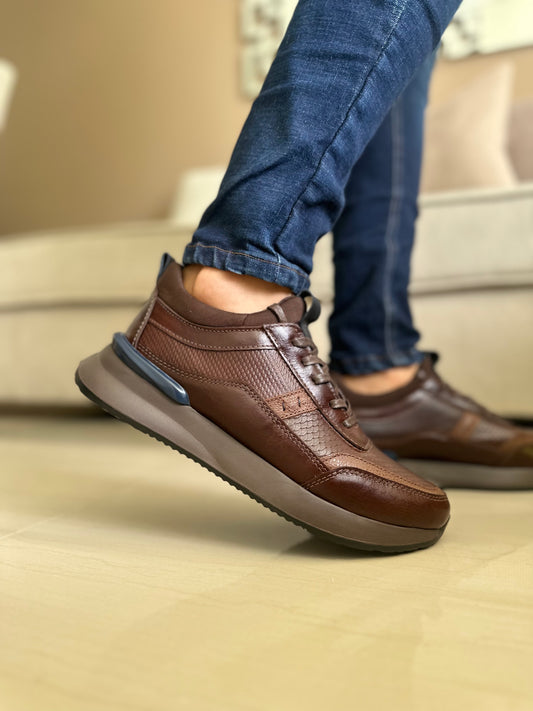 SNEAKER DINAMITE - EN CUERO - PARA HOMBRE - REF: 3217