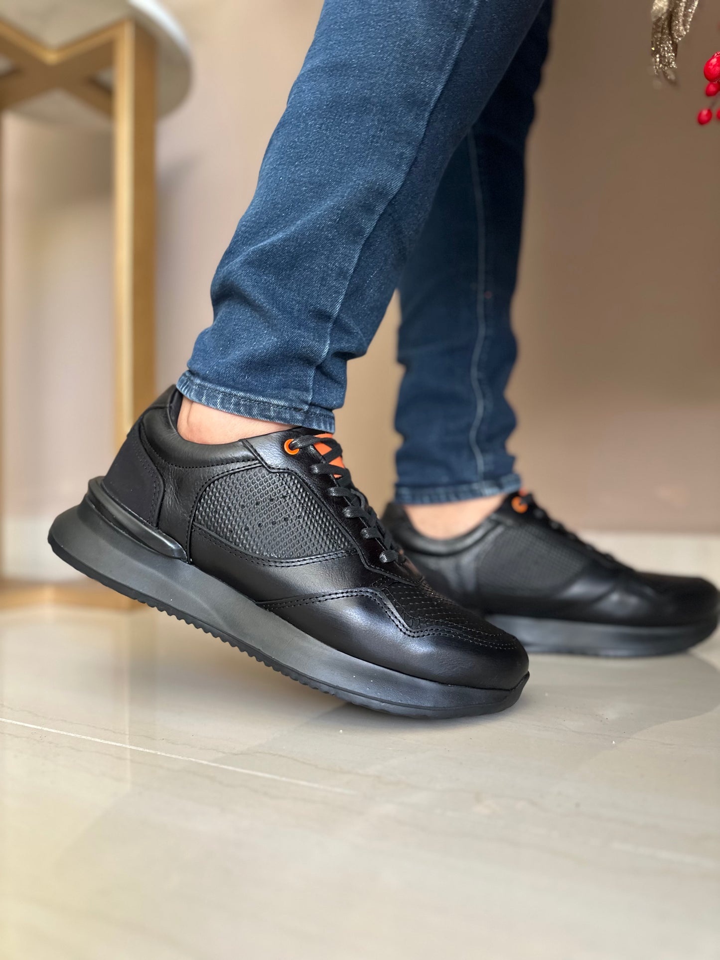 SNEAKERS NIKO - PARA HOMBRE - EN CUERO - REF: ANT D12
