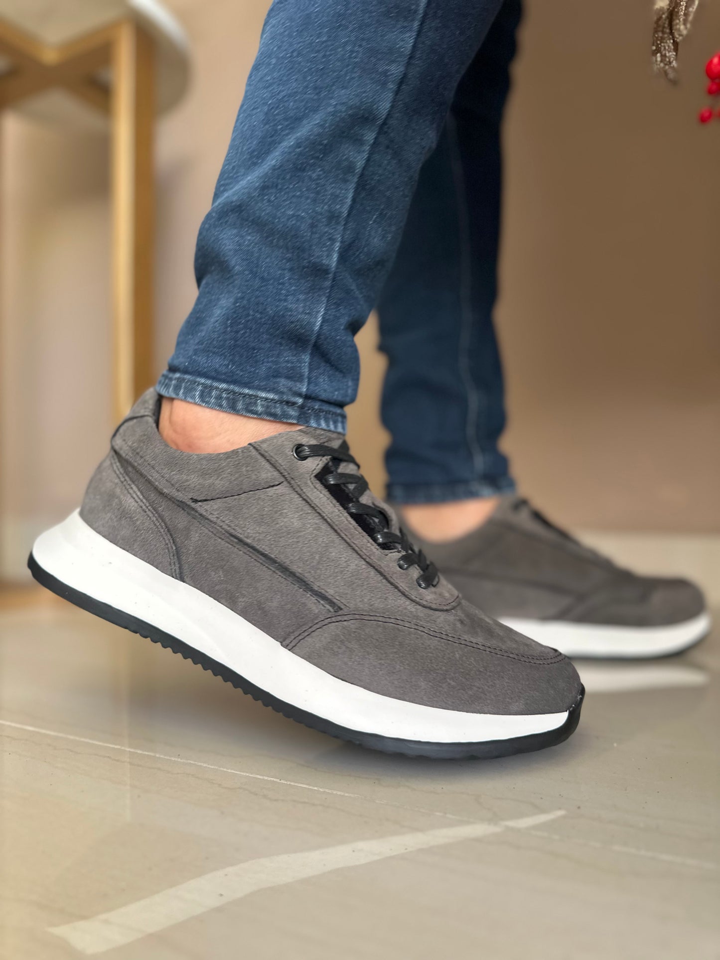 SNEAKER RAT - EN CUERO - PARA HOMBRE - REF: D13