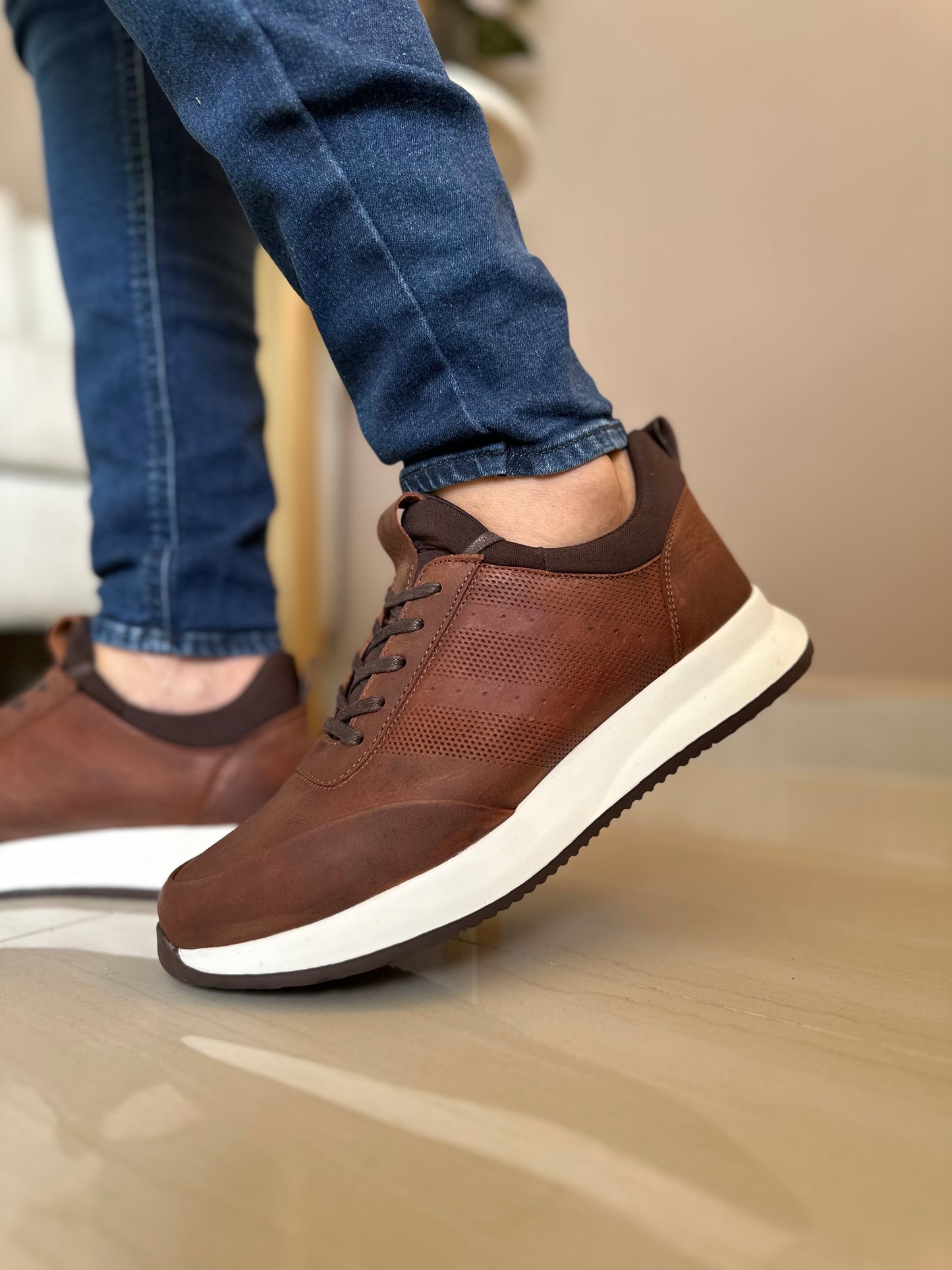 SNEAKERS ORIN - PARA HOMBRE - EN CUERO - REF: SPN 3216