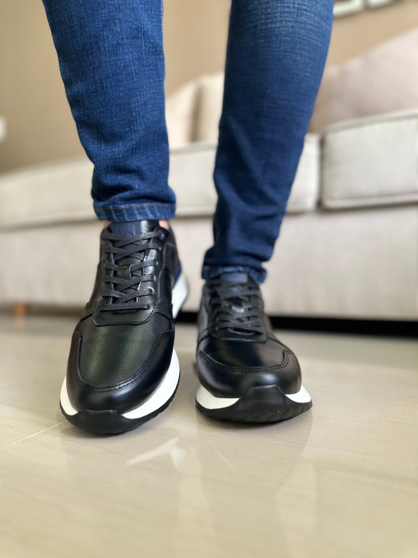 SNEAKER GUMA - EN CUERO - PARA HOMBRE - REF: D15