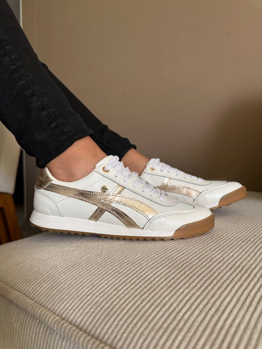 SNEAKER CHIKA - EN CUERO - PARA DAMA - REF: TIGER TALCO