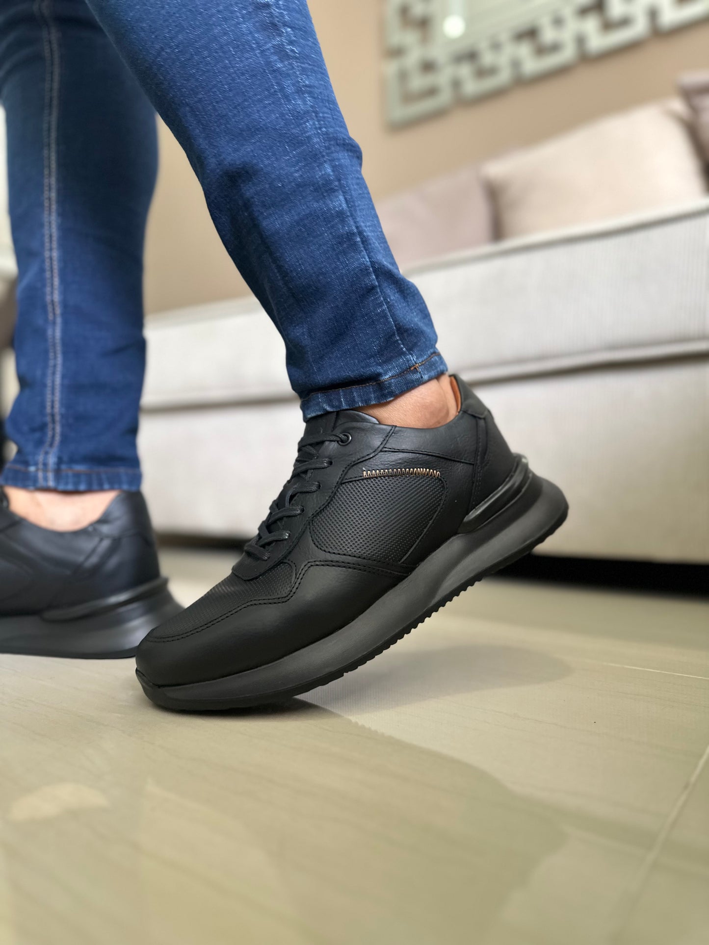 SNEAKERS  RUFF - PARA HOMBRE - EN CUERO REF: T-05