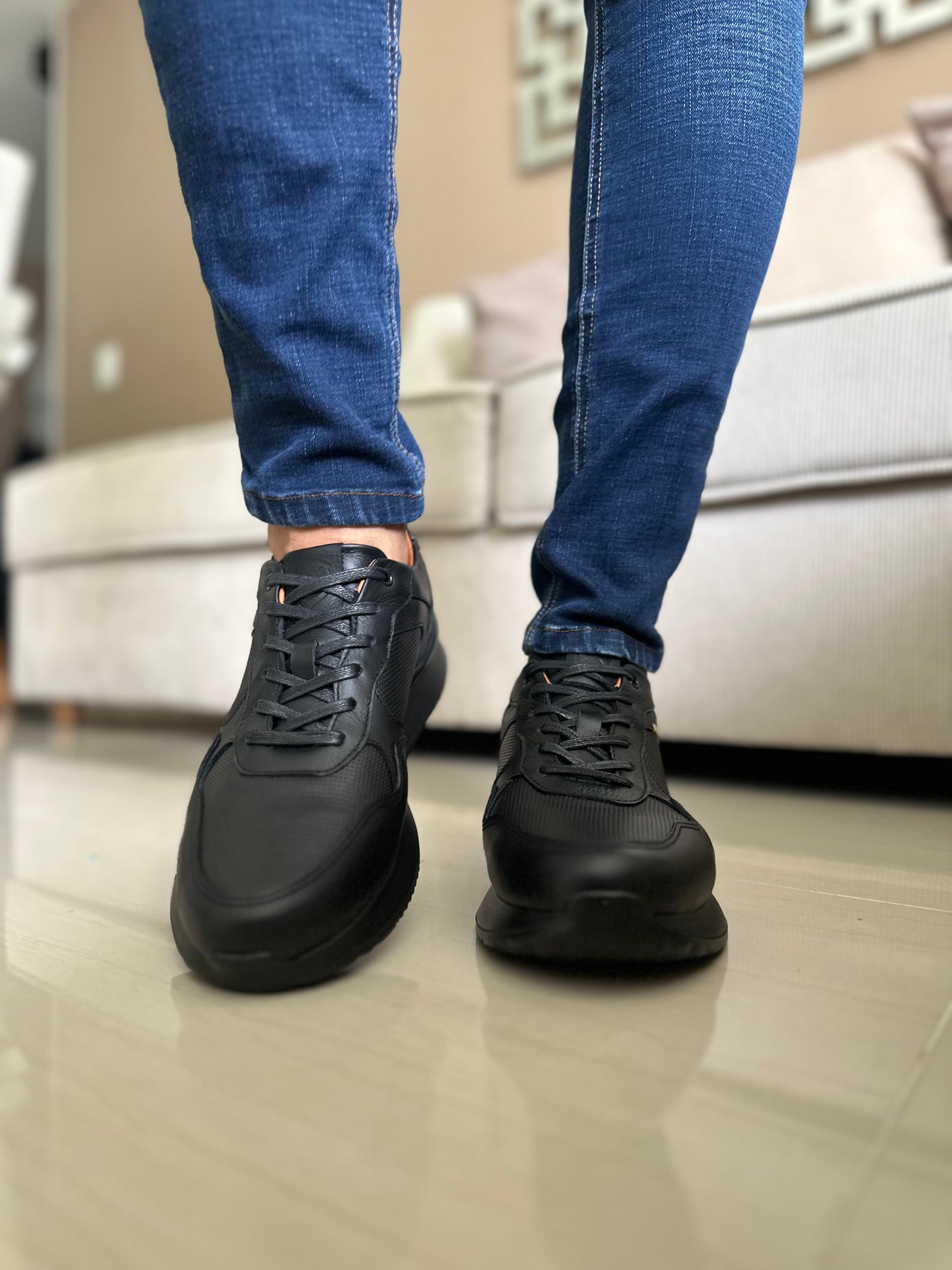 SNEAKERS  RUFF - PARA HOMBRE - EN CUERO REF: T-05